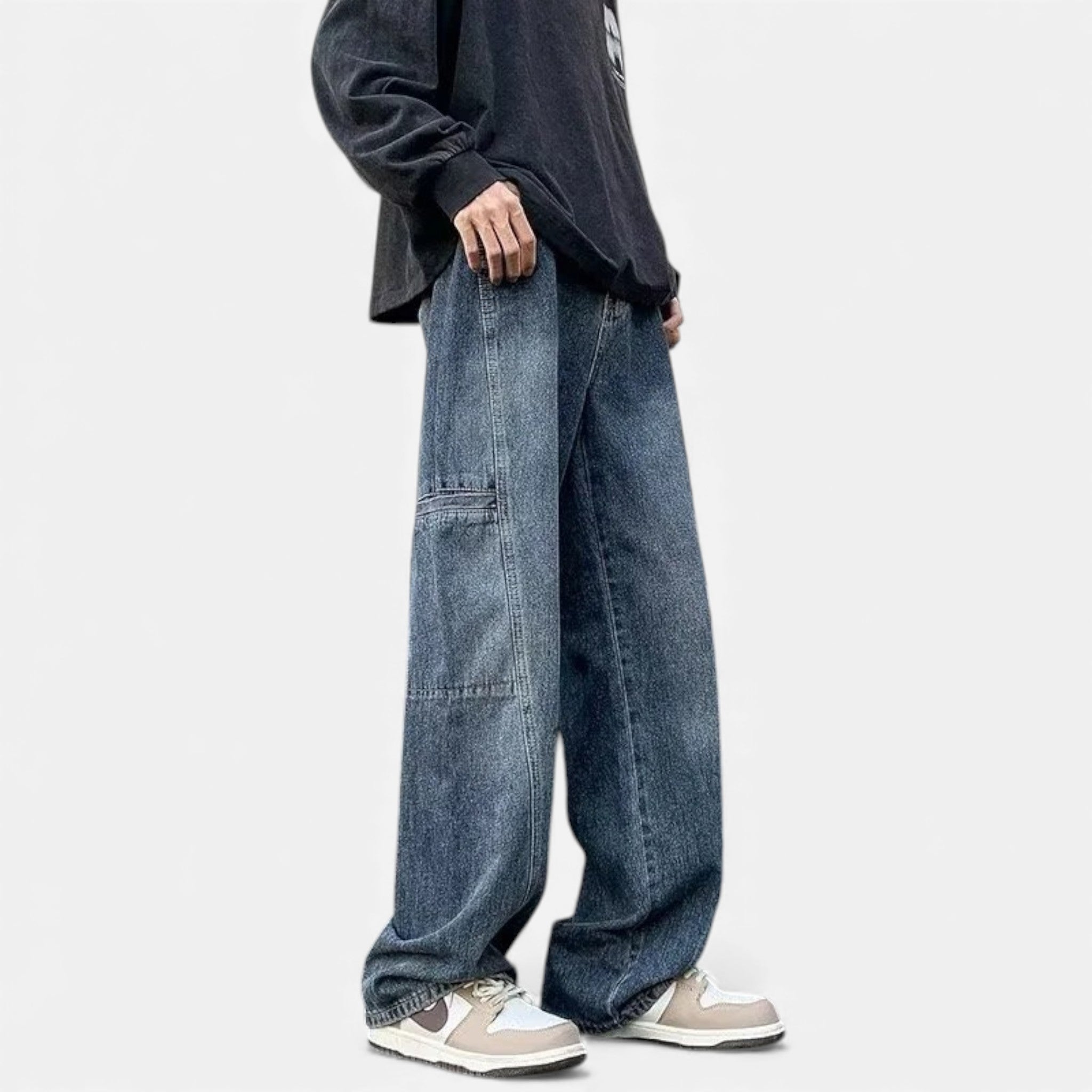 Kozori Mode | Men’s Heritage Denim Cargo Pants
