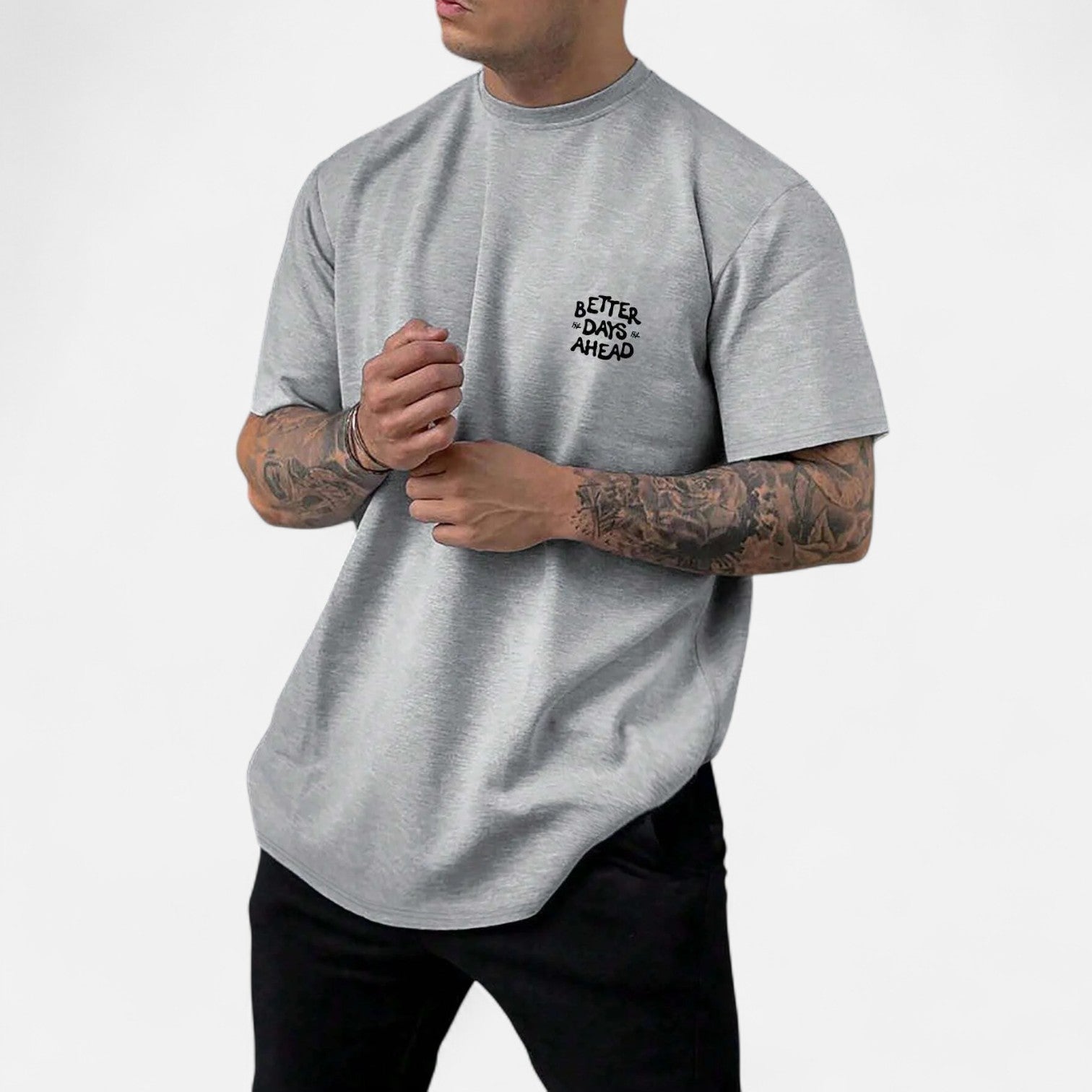 Kozori | Better Days Ahead Men's Cotton Graphic T-Shirt