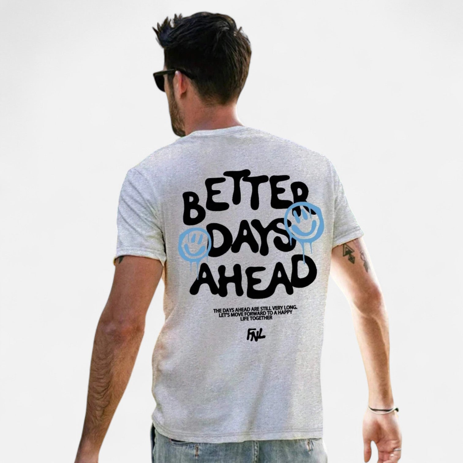 Kozori | Better Days Ahead Men's Cotton Graphic T-Shirt