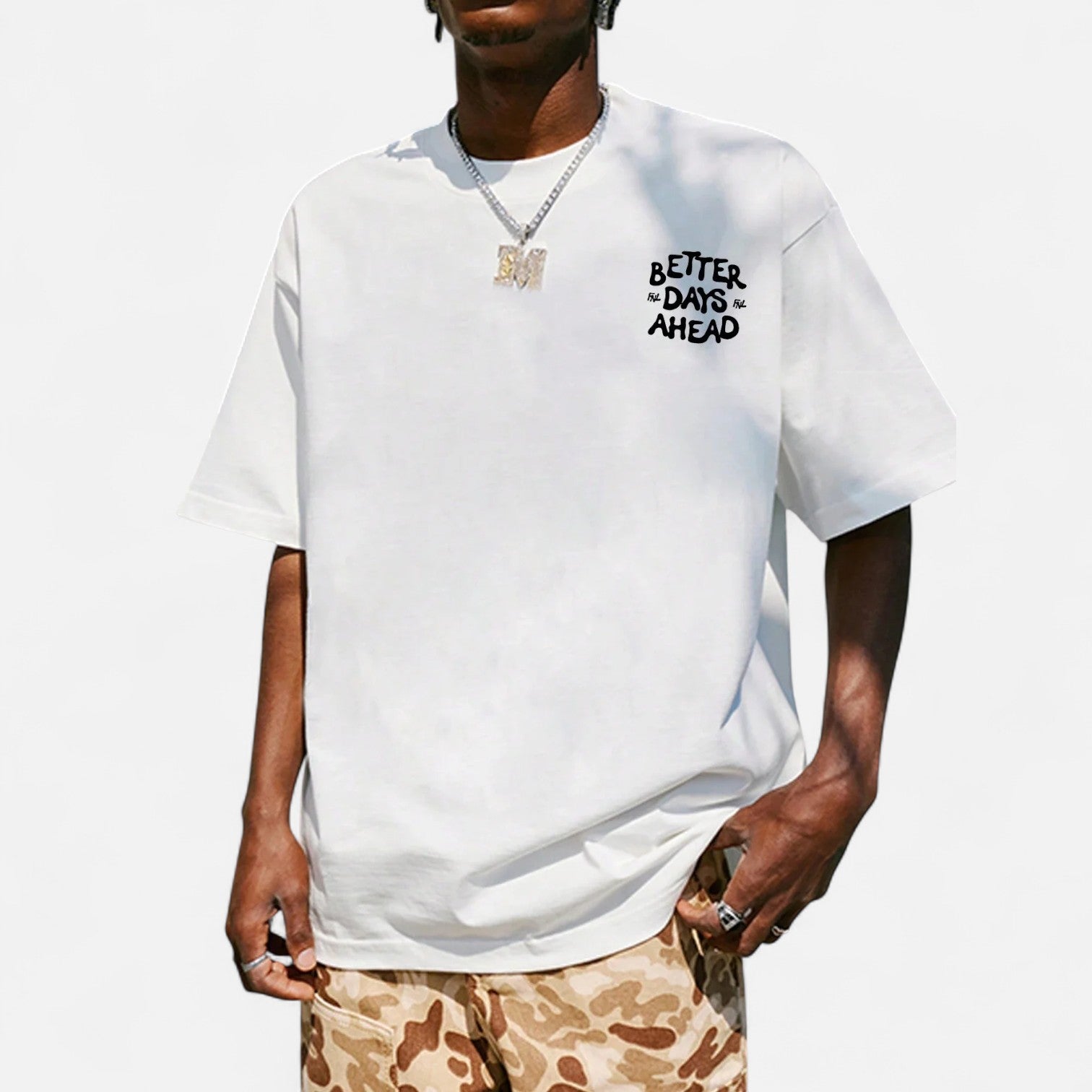 Kozori | Better Days Ahead Men's Cotton Graphic T-Shirt