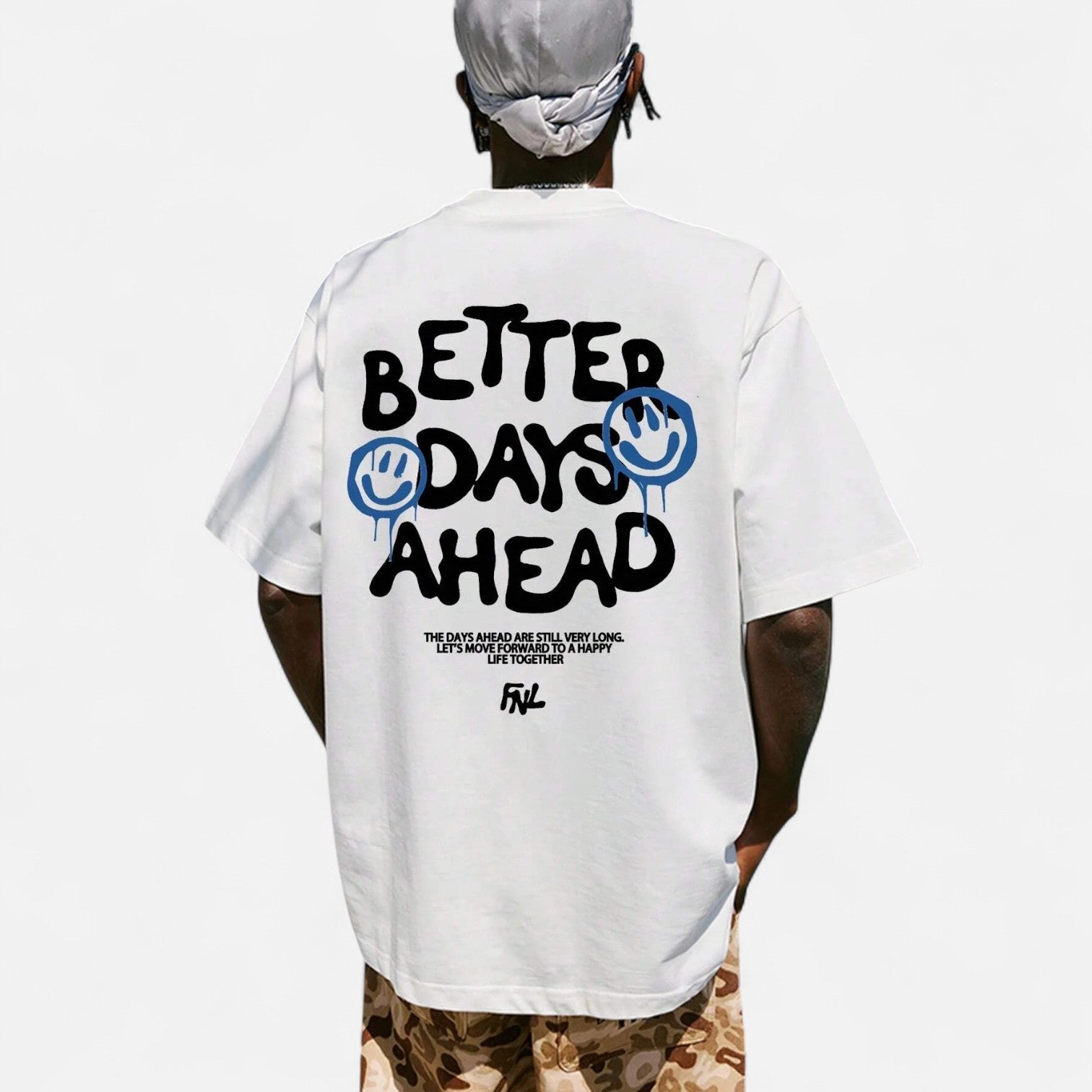 Kozori | Better Days Ahead Men's Cotton Graphic T-Shirt