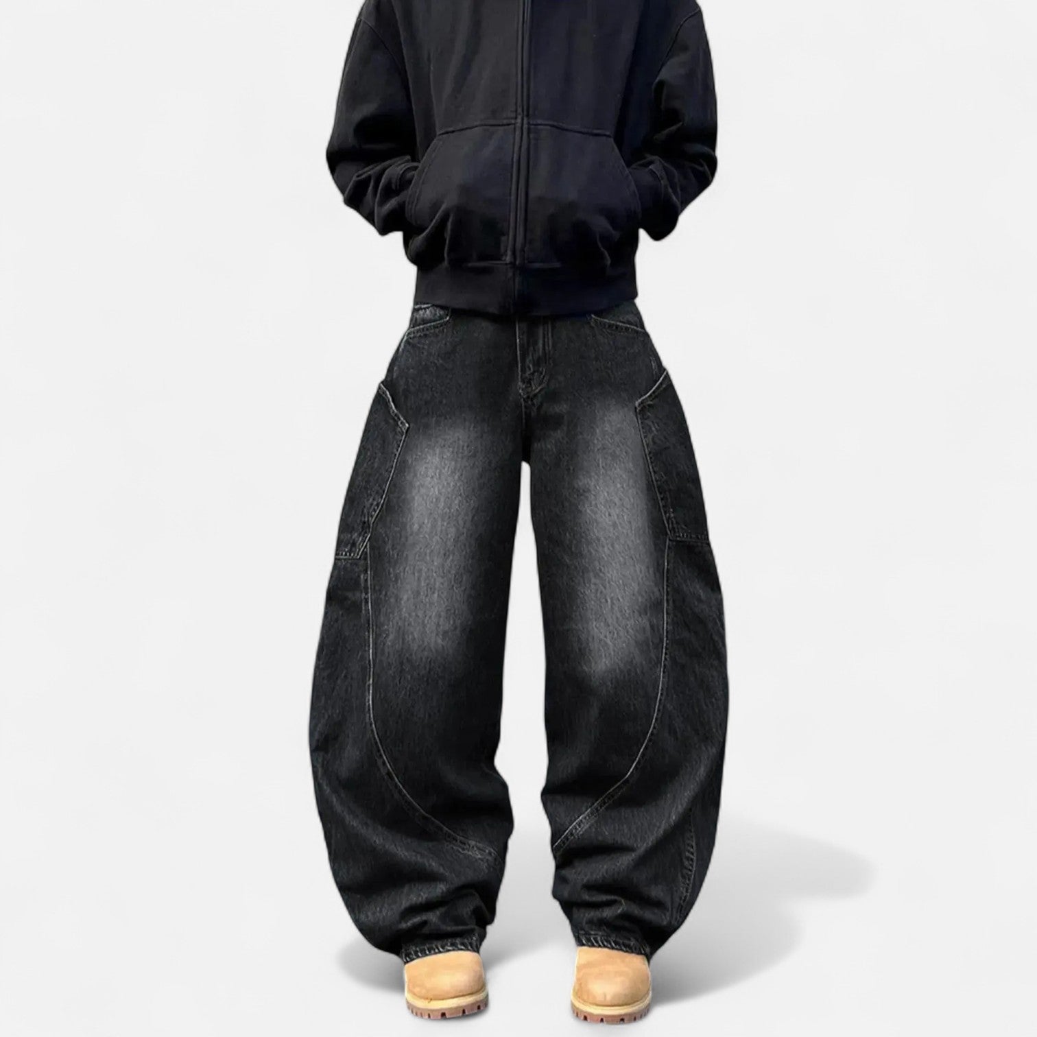 Kozori | Men’s Vintage Cut Baggy Denim Jeans