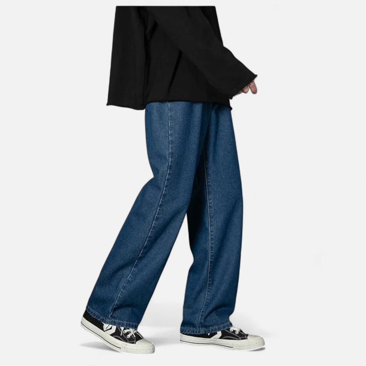 Kozori | Men’s Classic Wide Leg Street Jeans
