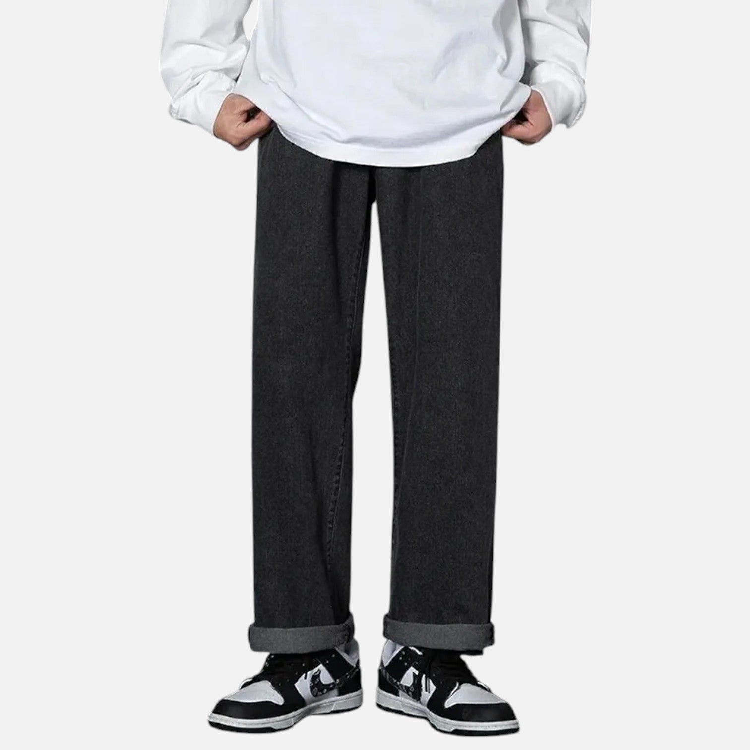 Kozori | Men’s Classic Wide Leg Street Jeans