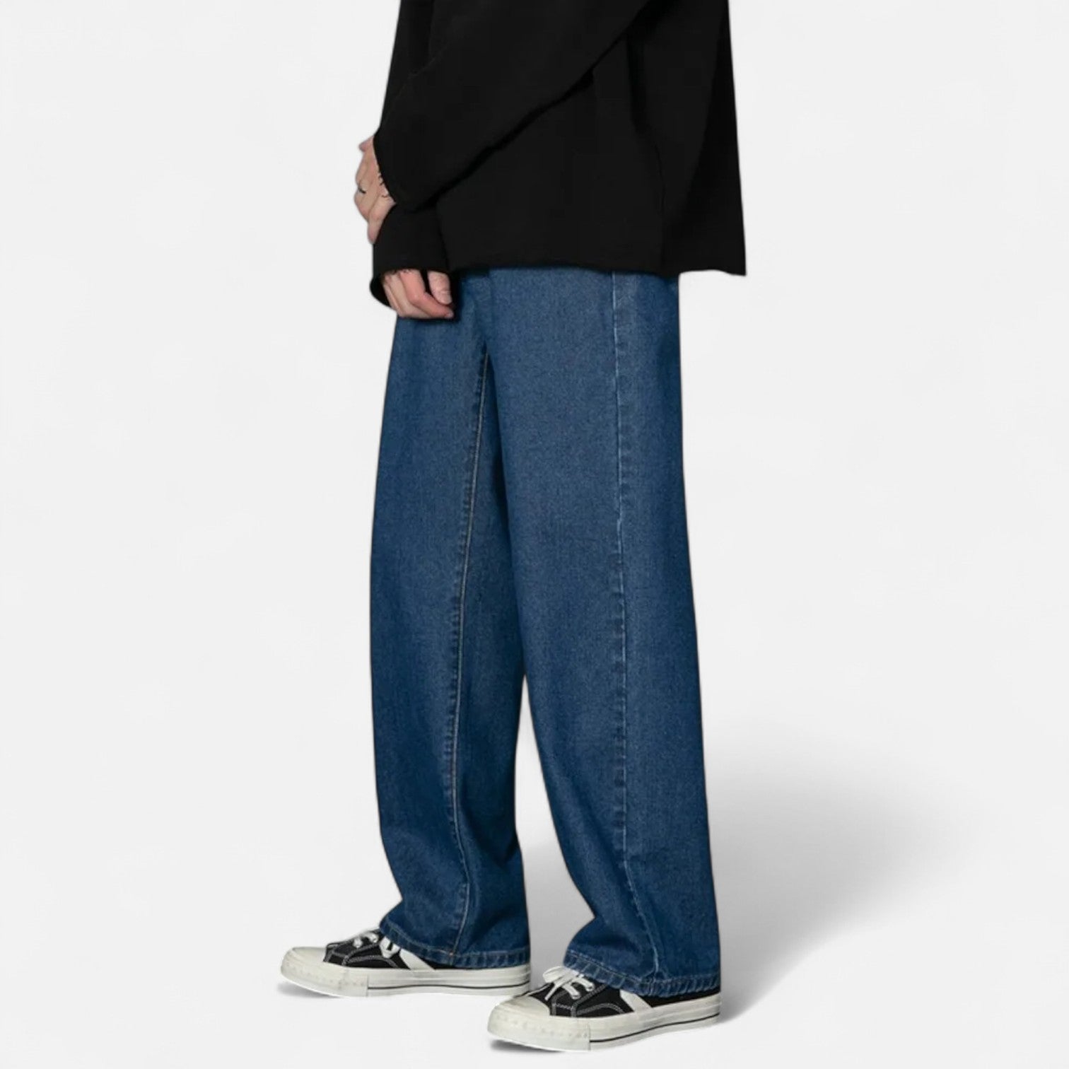 Kozori | Men’s Classic Wide Leg Street Jeans