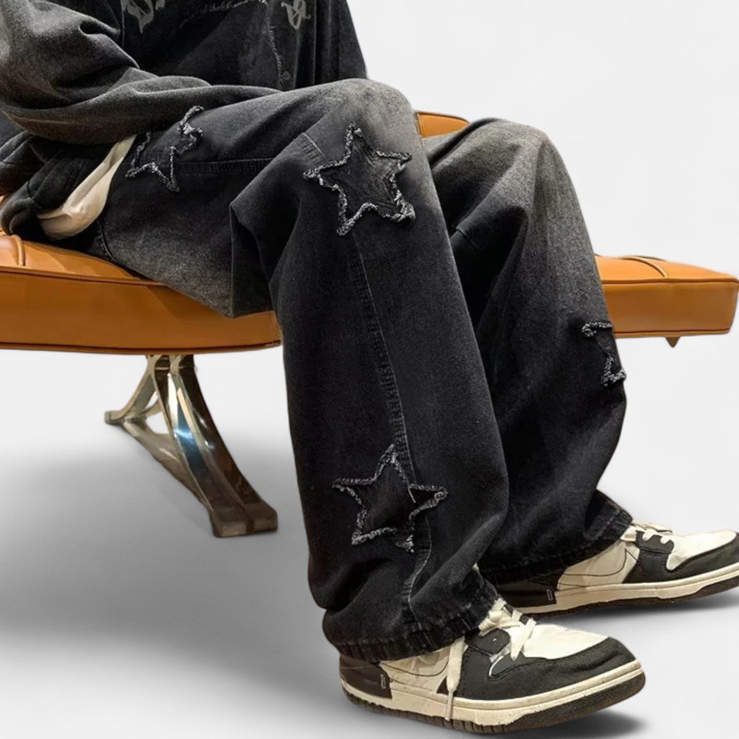 Kozori | Men’s Stars Patchwork Street Denim