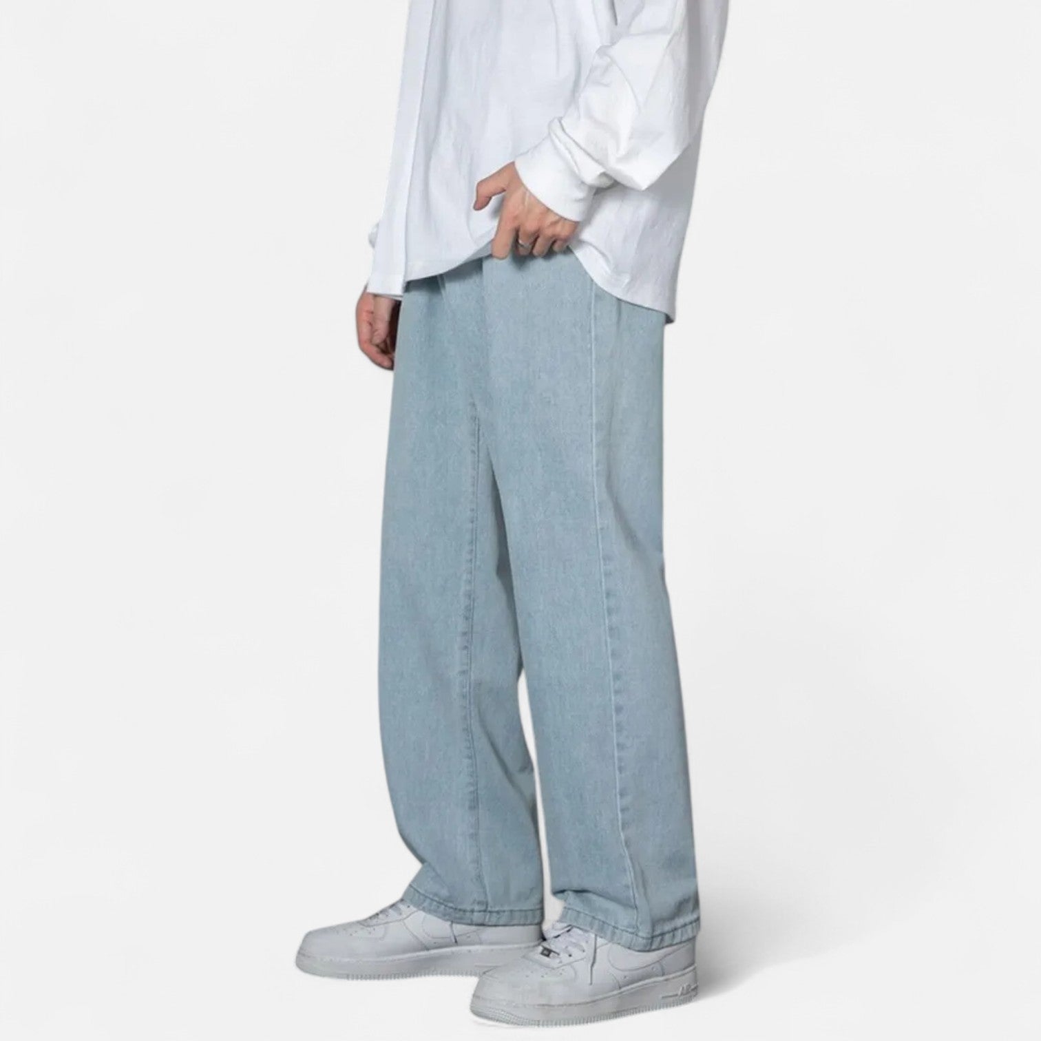 Kozori | Men’s Classic Wide Leg Street Jeans