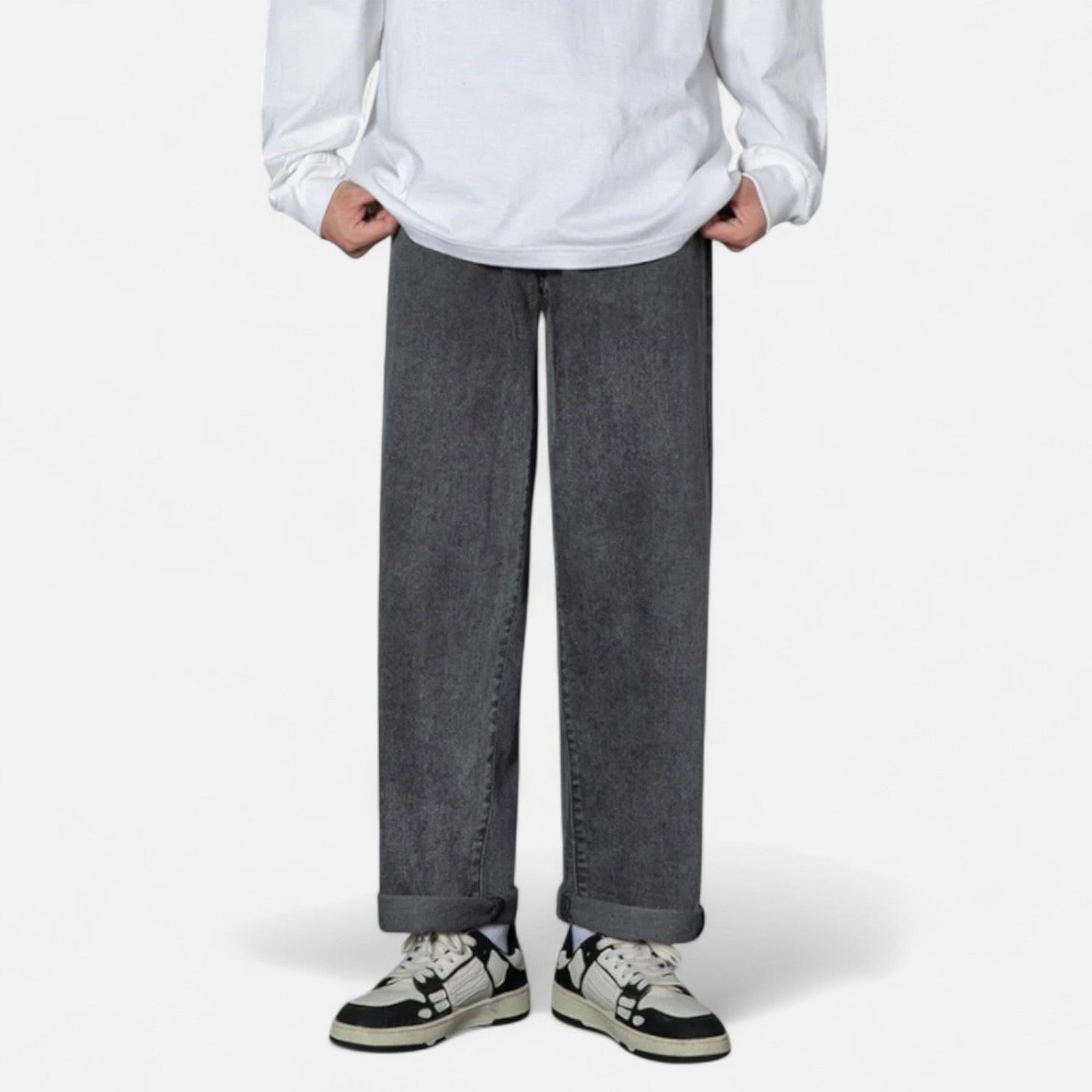 Kozori | Men’s Classic Wide Leg Street Jeans