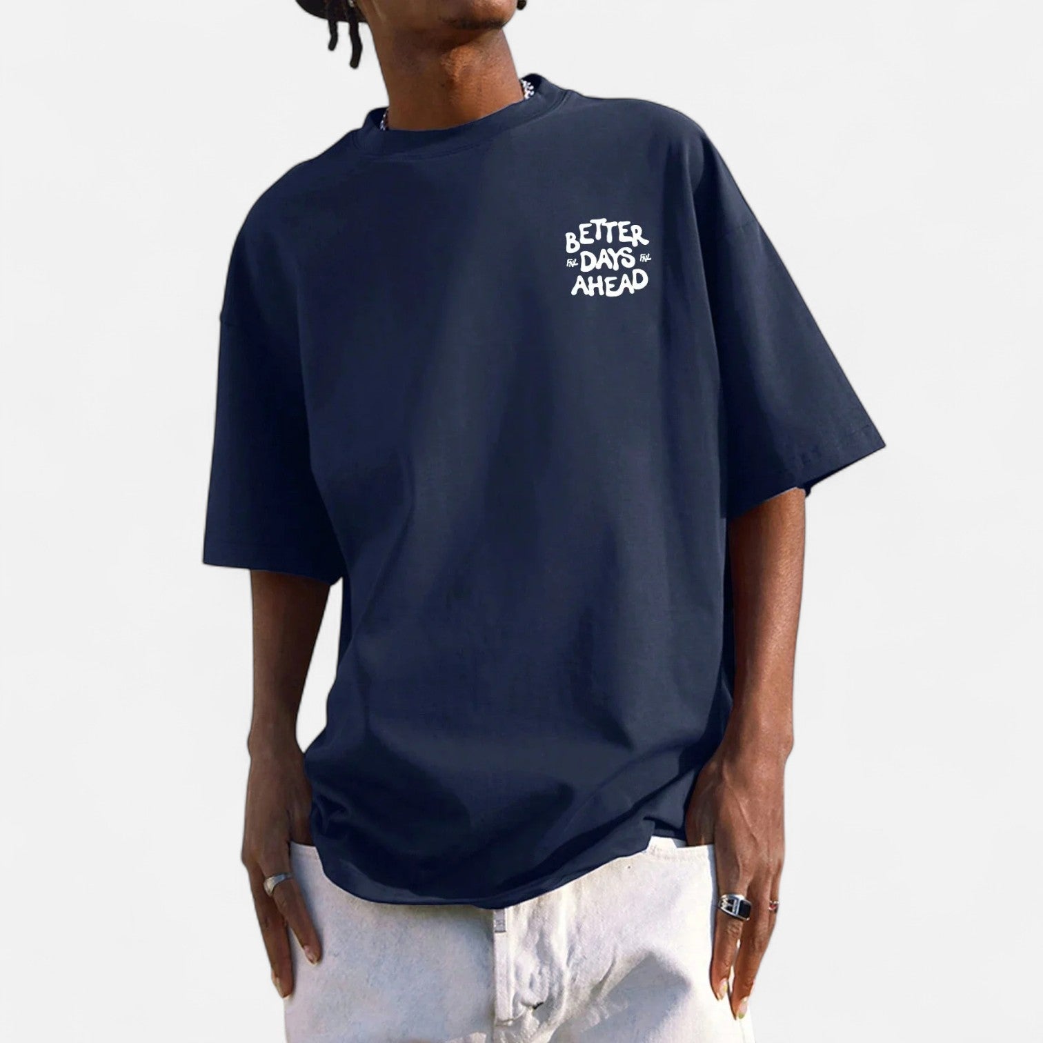 Kozori | Better Days Ahead Men's Cotton Graphic T-Shirt
