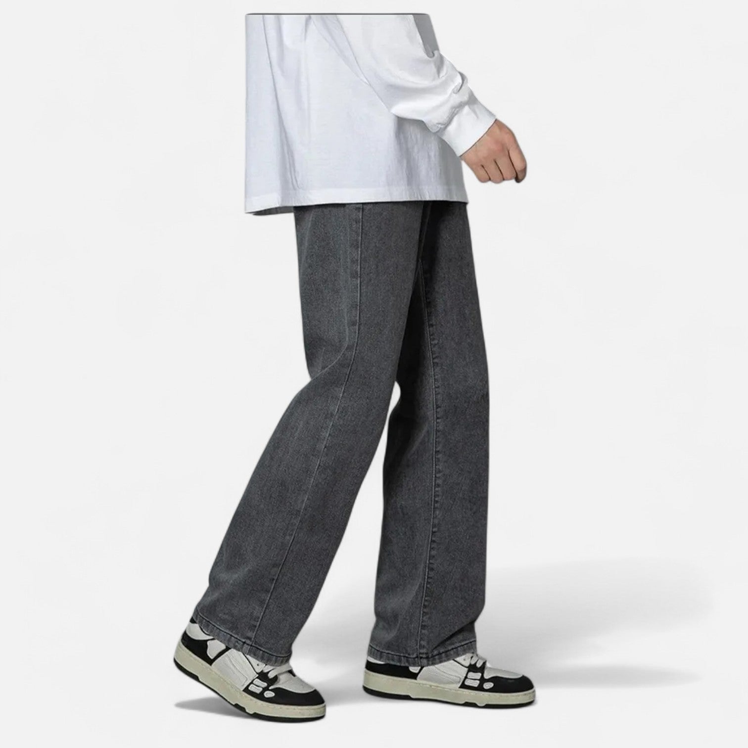 Kozori | Men’s Classic Wide Leg Street Jeans
