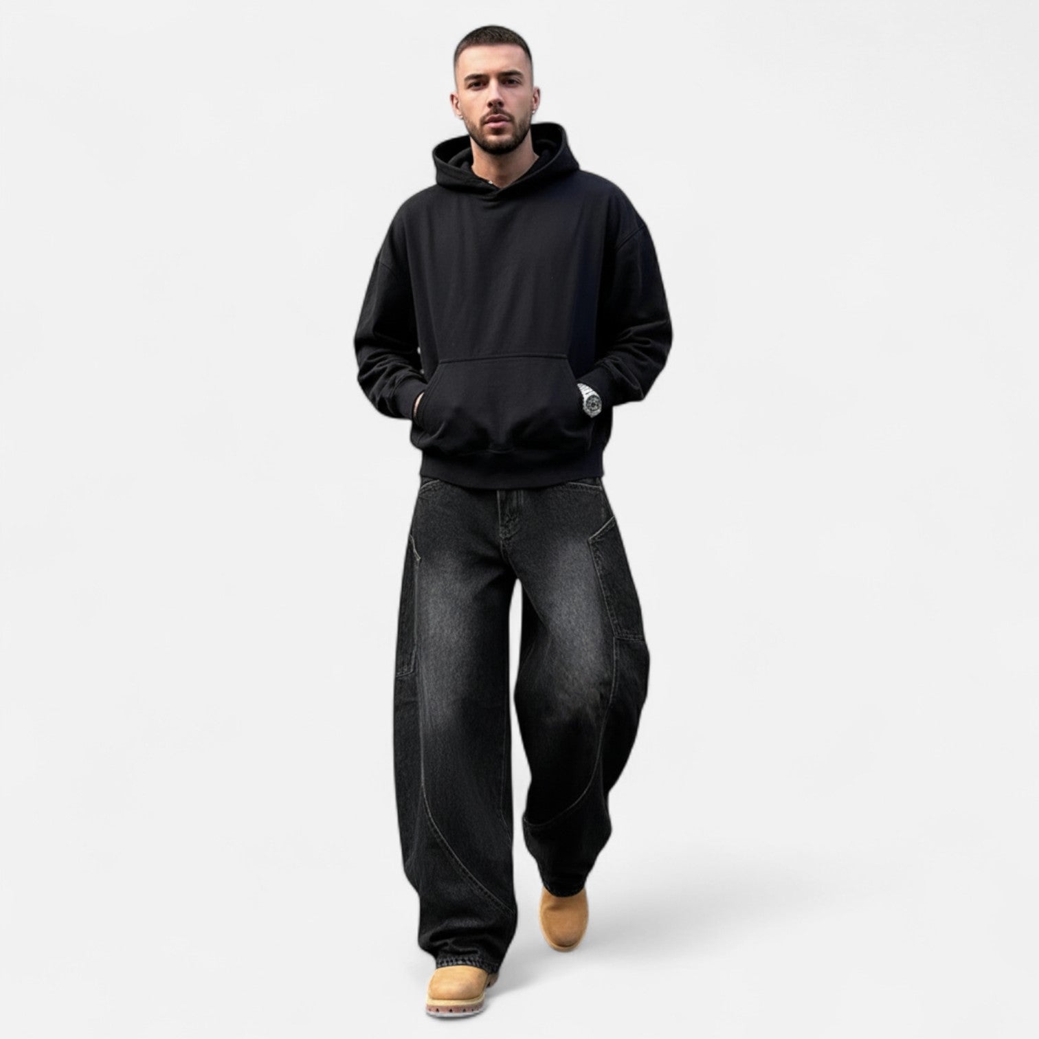 Kozori | Men’s Vintage Cut Baggy Denim Jeans