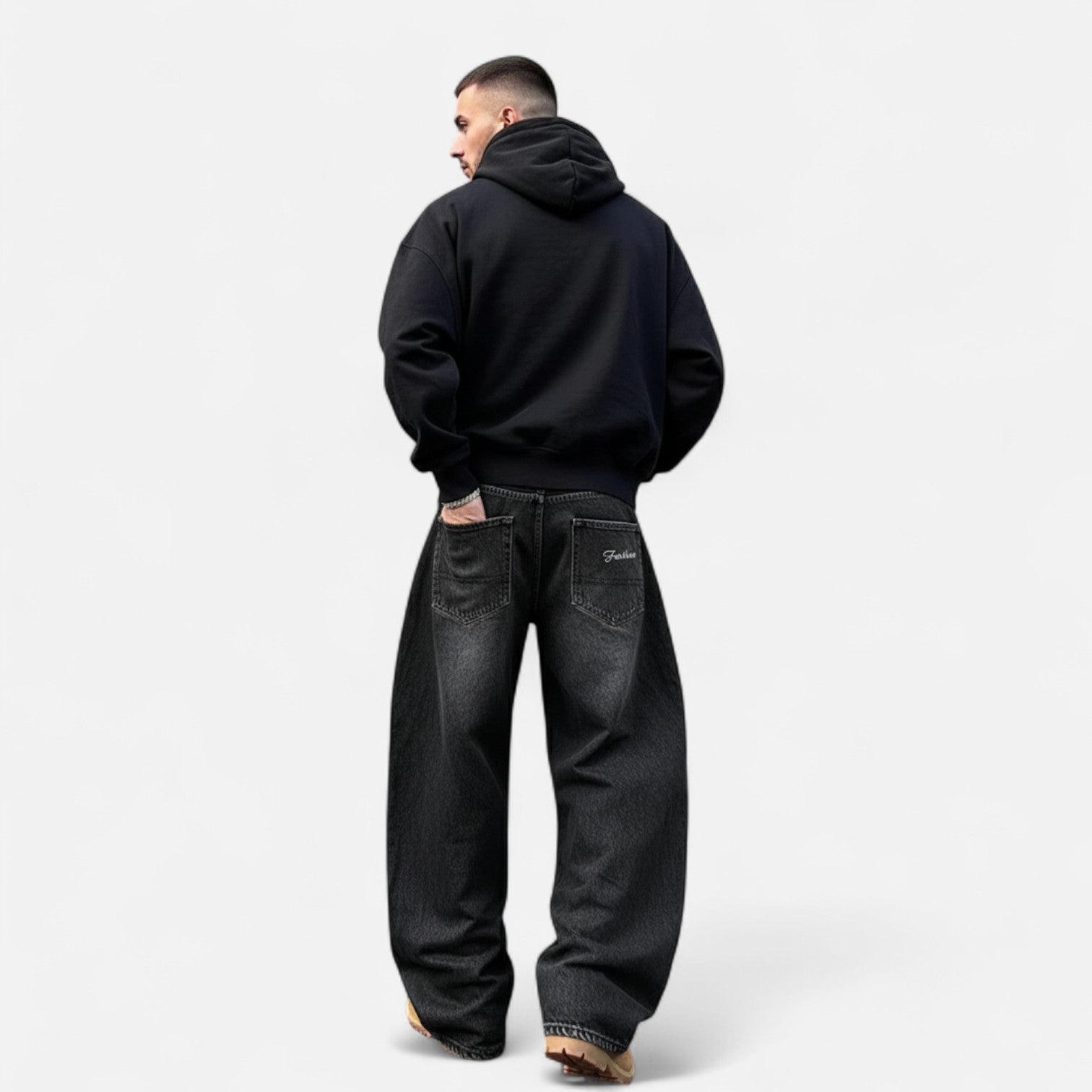 Kozori | Men’s Vintage Cut Baggy Denim Jeans