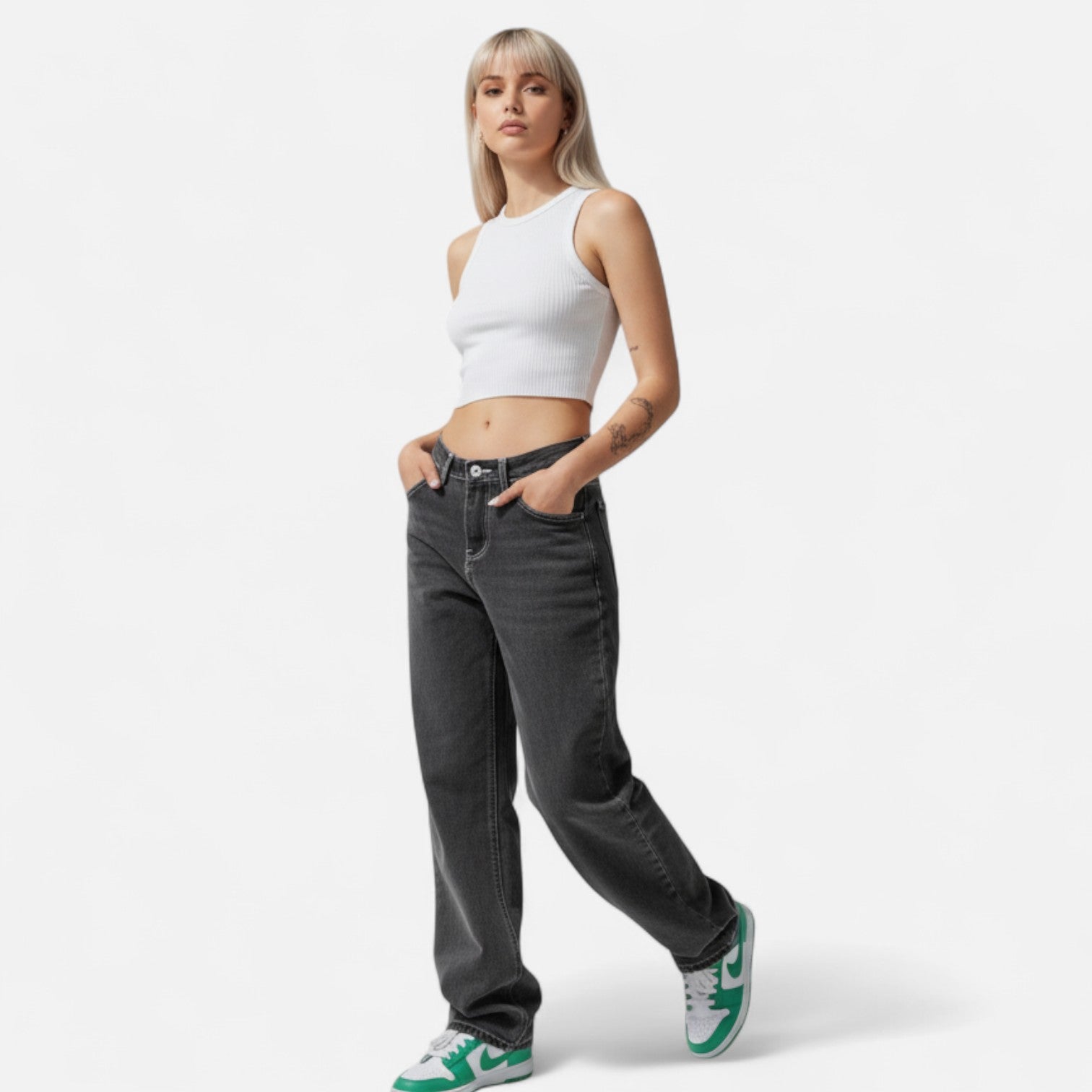 Kozori | Women’s Wide Leg Baggy Denim