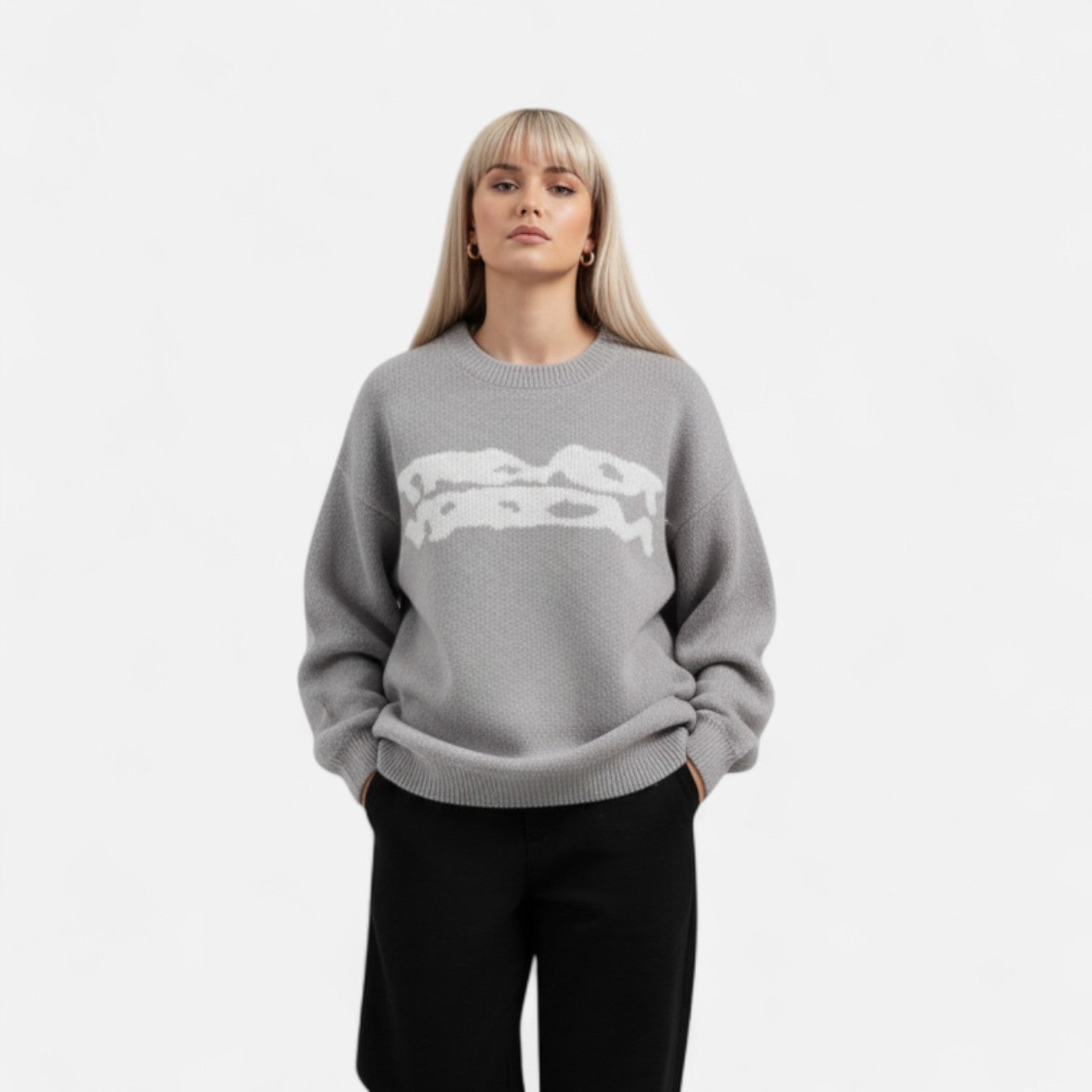 Kozori | Oversized Fishbone Street Pullover