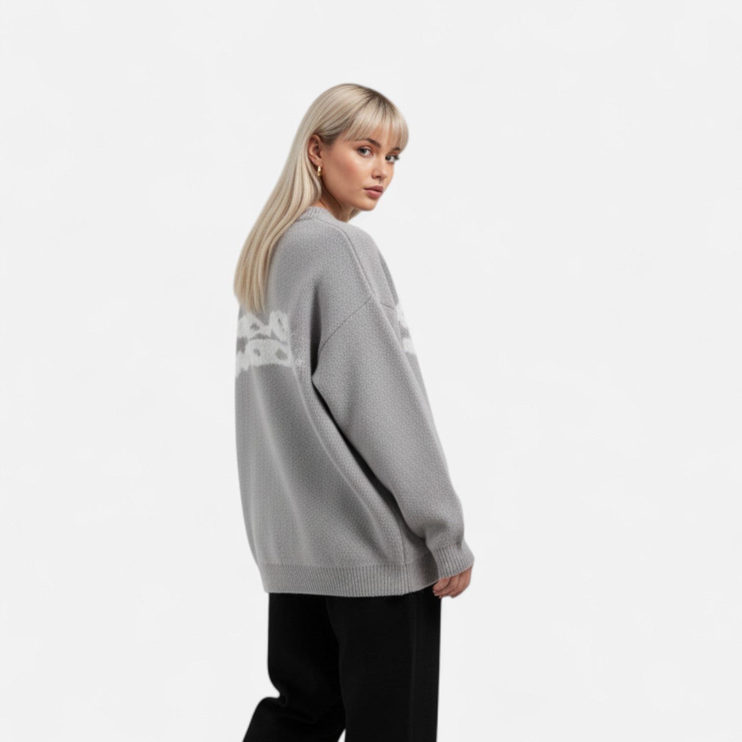 Kozori | Oversized Fishbone Street Pullover