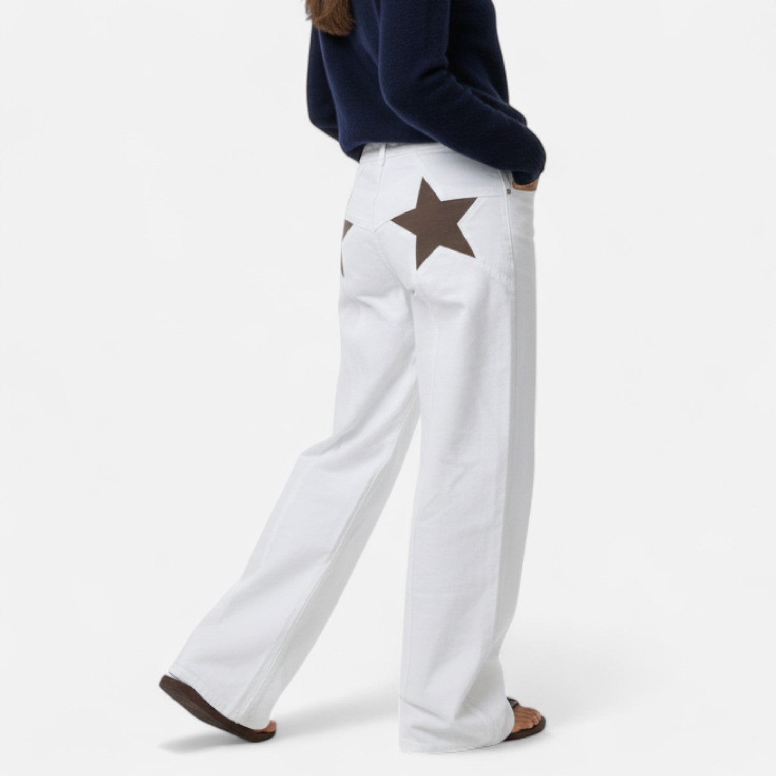 Kozori | Women’s Loose Fit Star Pattern Pants