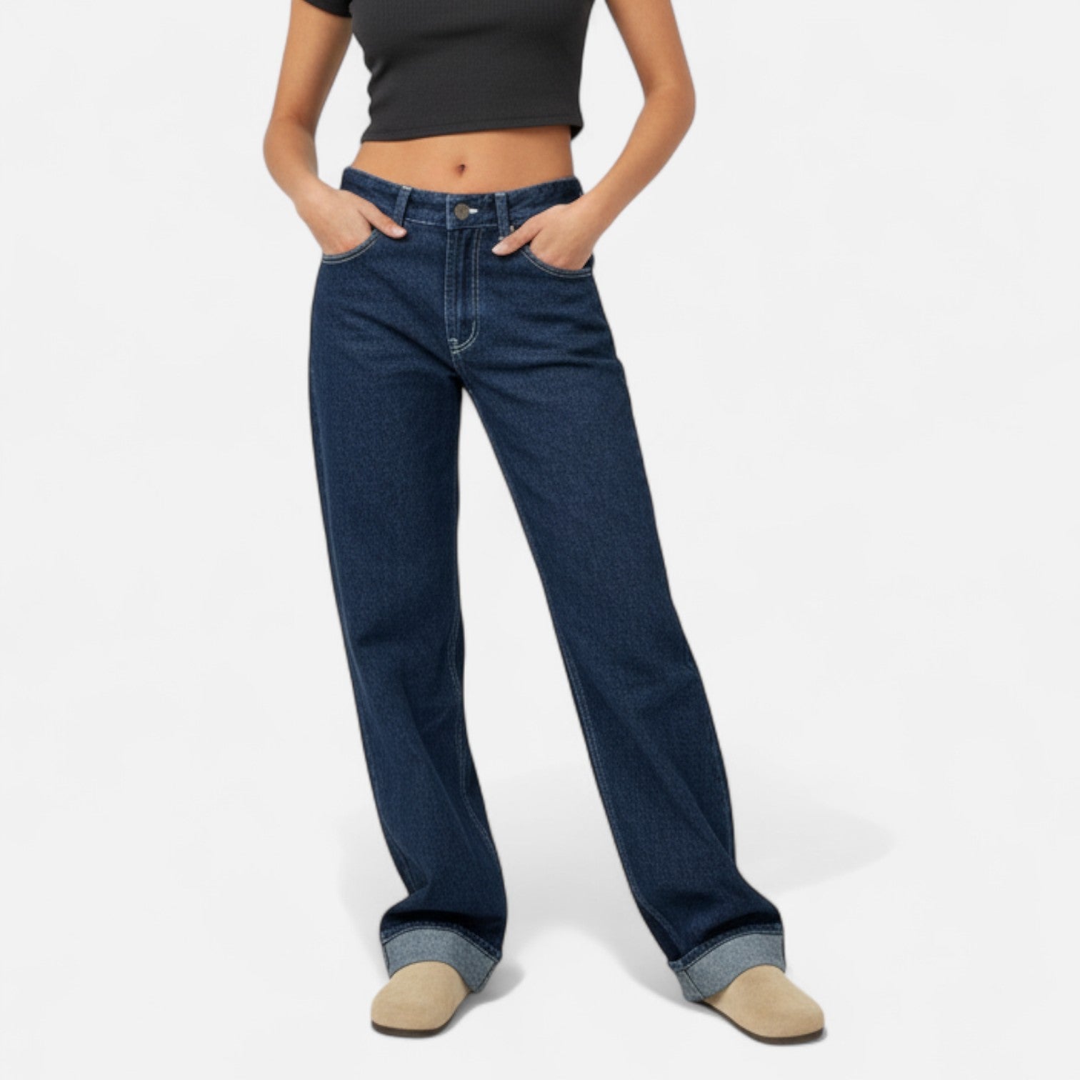 Kozori | Women’s Loose Fit Star Pattern Pants