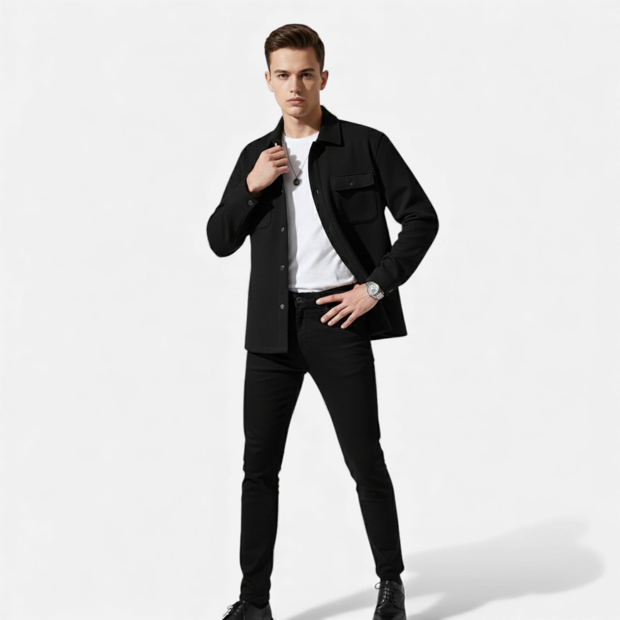 Kozori Mode | Men’s Wool Blend Jacket – Refined Autumn Style