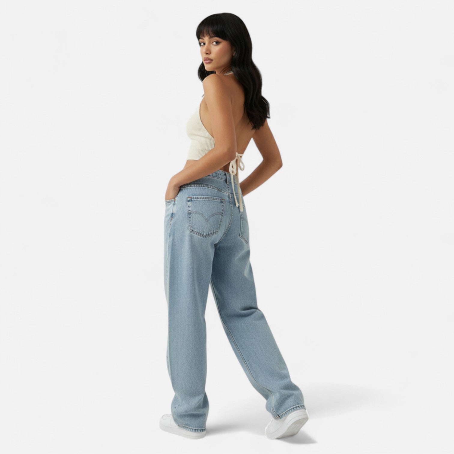 Kozori | Women’s Wide Leg Baggy Denim