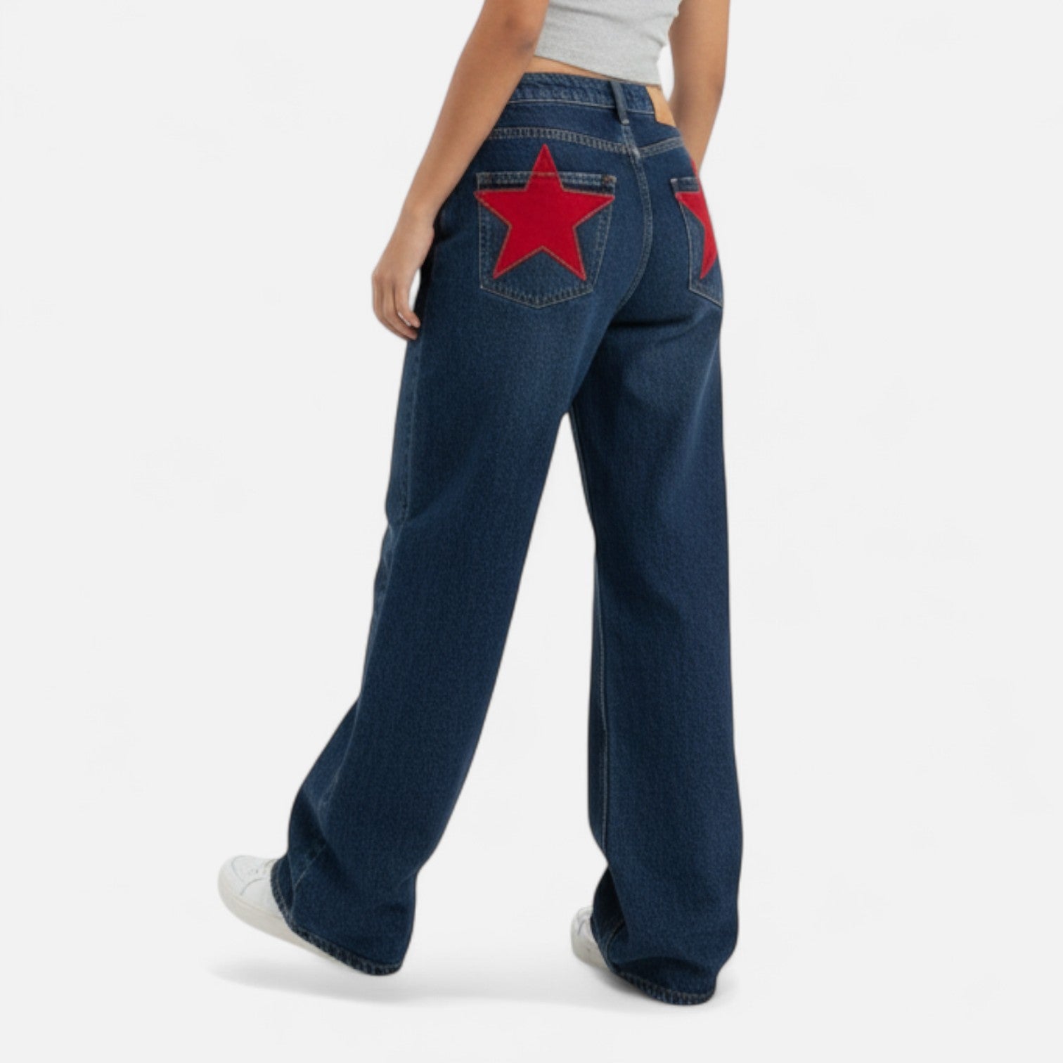 Kozori | Women’s Loose Fit Star Pattern Pants