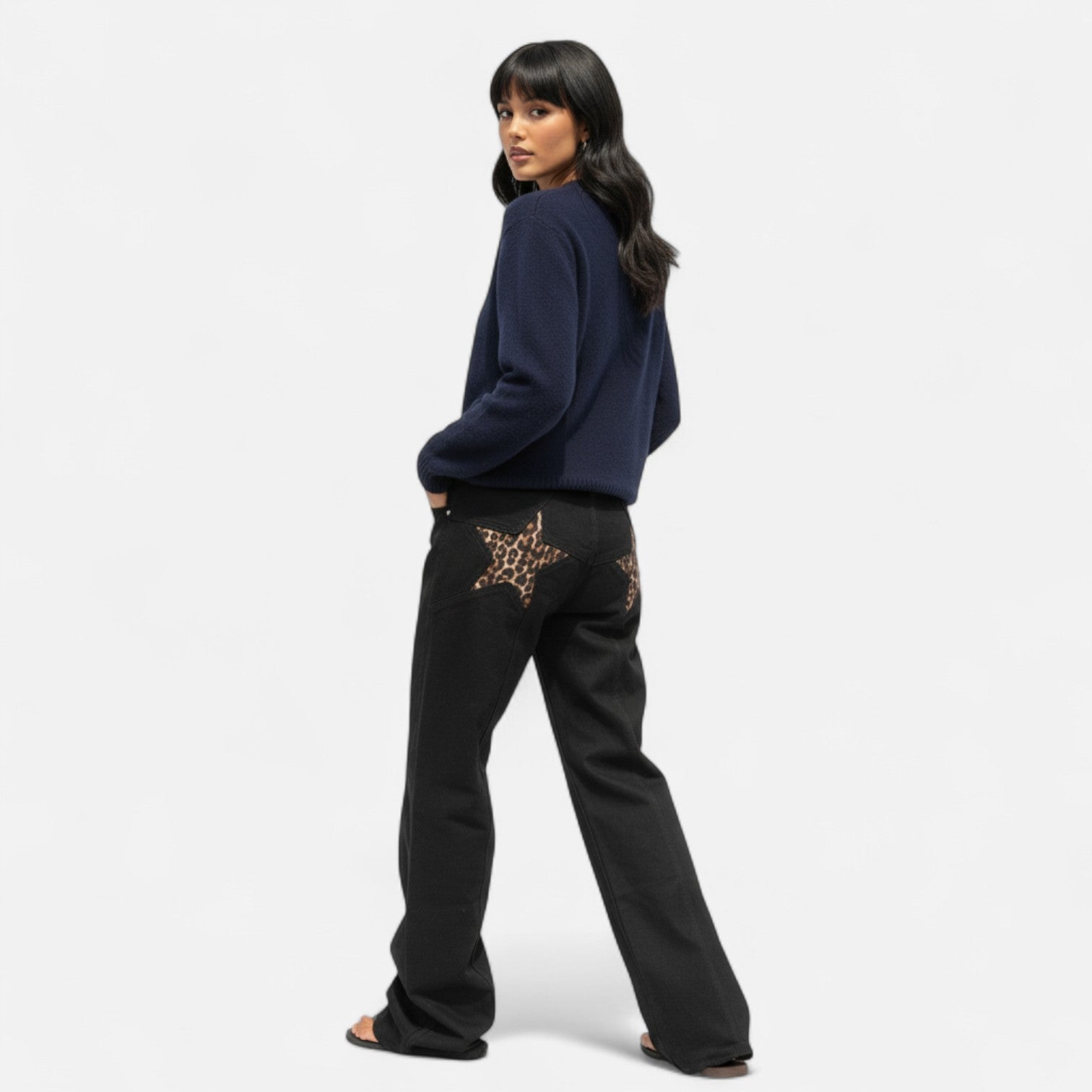 Kozori | Women’s Loose Fit Star Pattern Pants