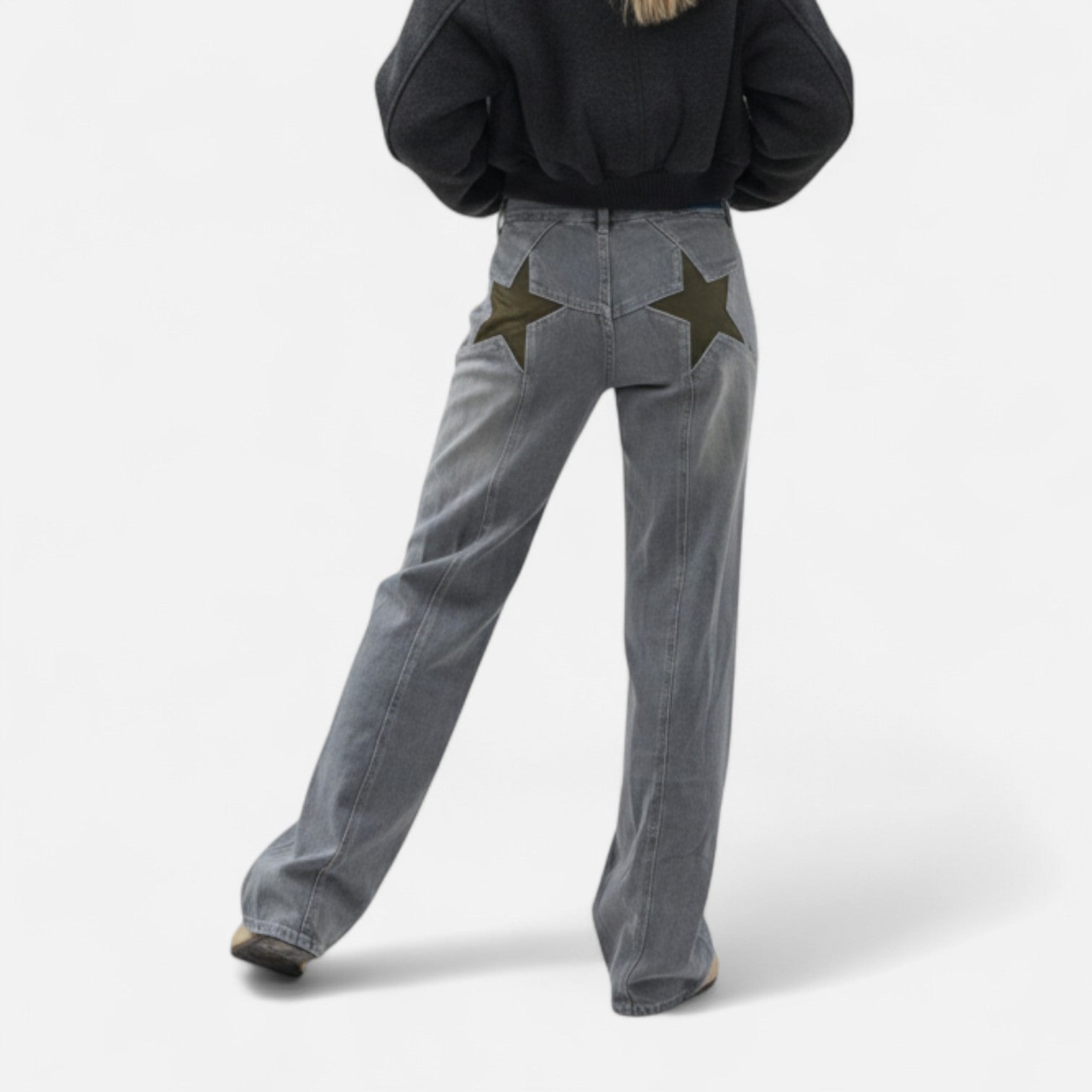 Kozori | Women’s Loose Fit Star Pattern Pants