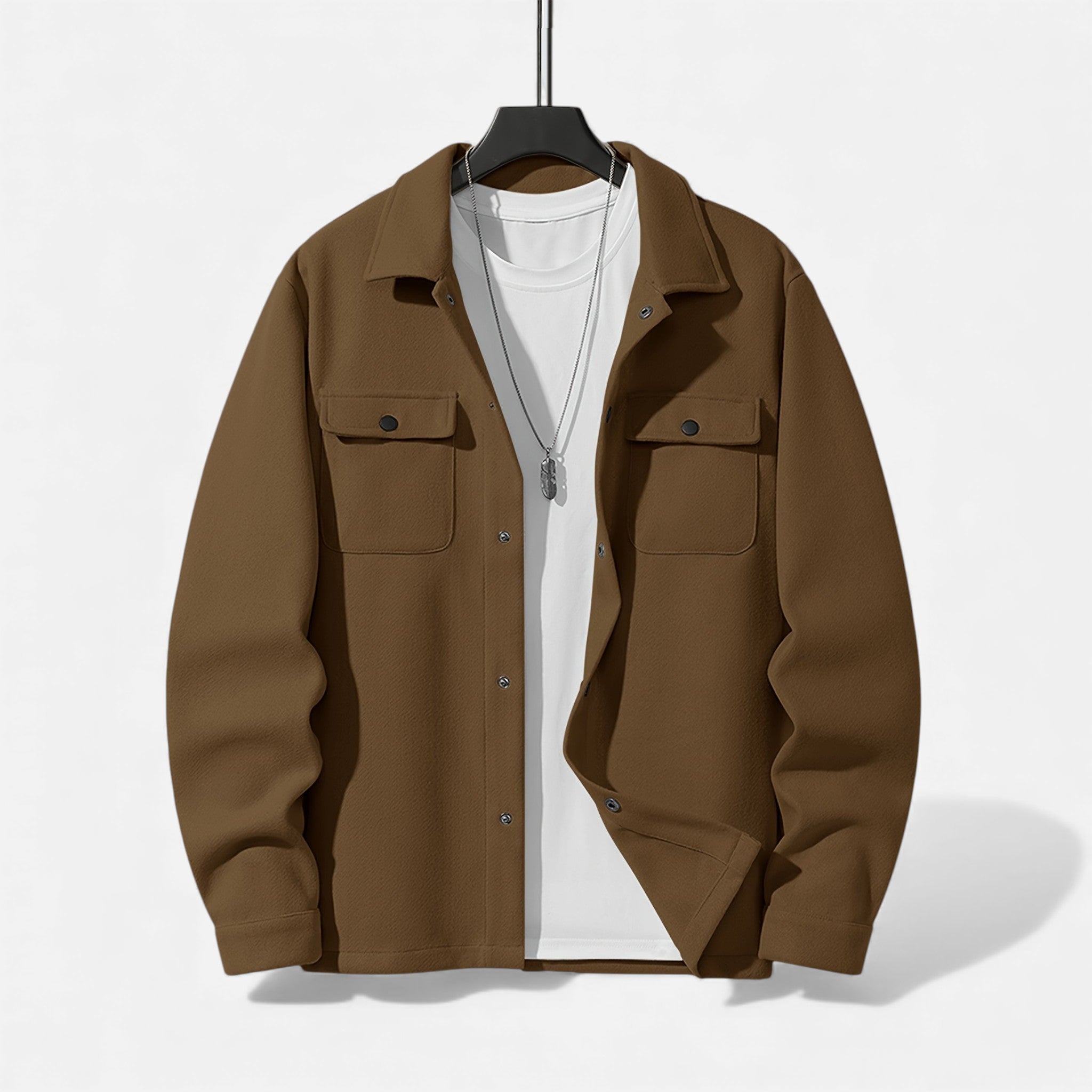 Kozori Mode | Men’s Wool Blend Jacket – Refined Autumn Style