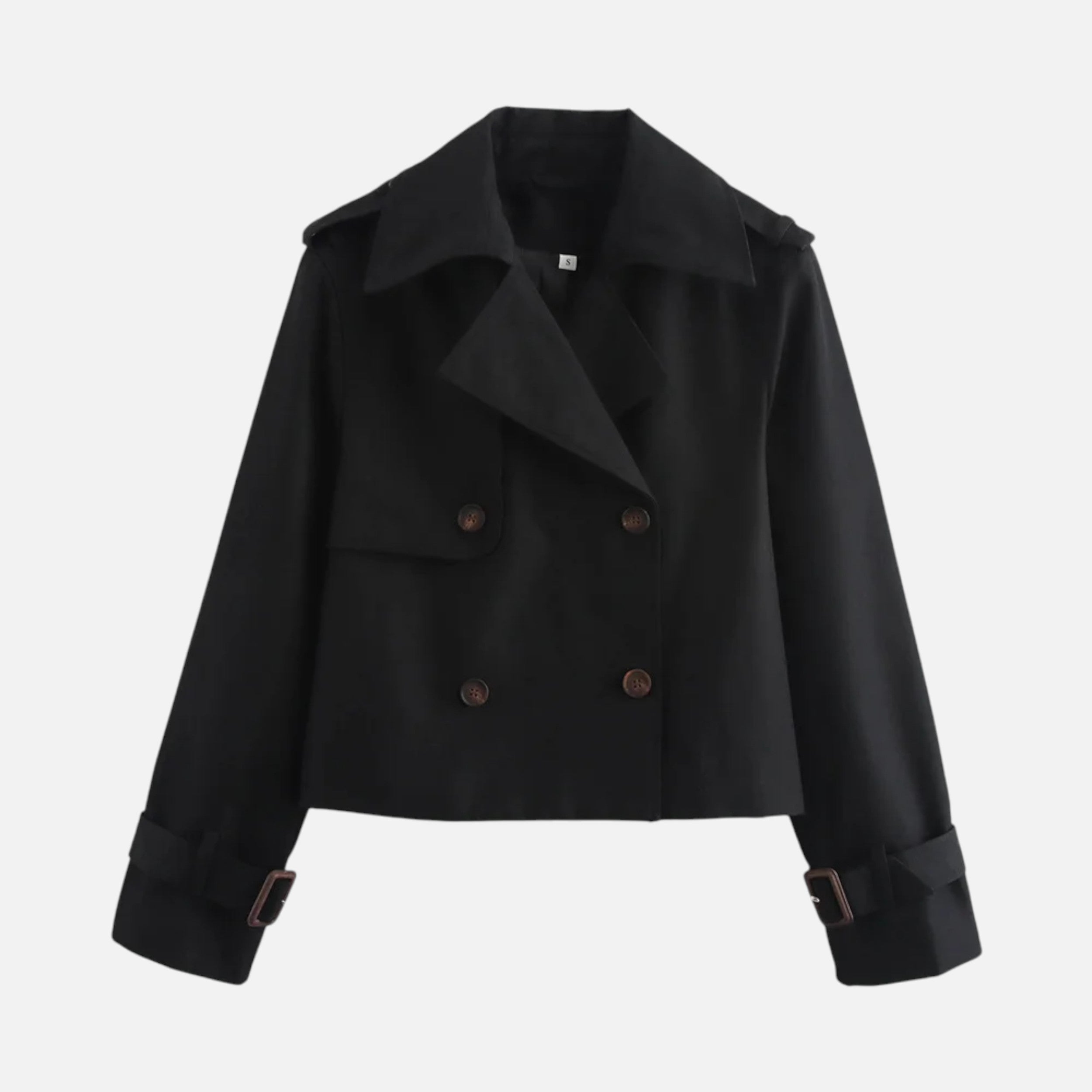 Kozori | Women’s Cropped Trench Coat – Heritage Streetwear