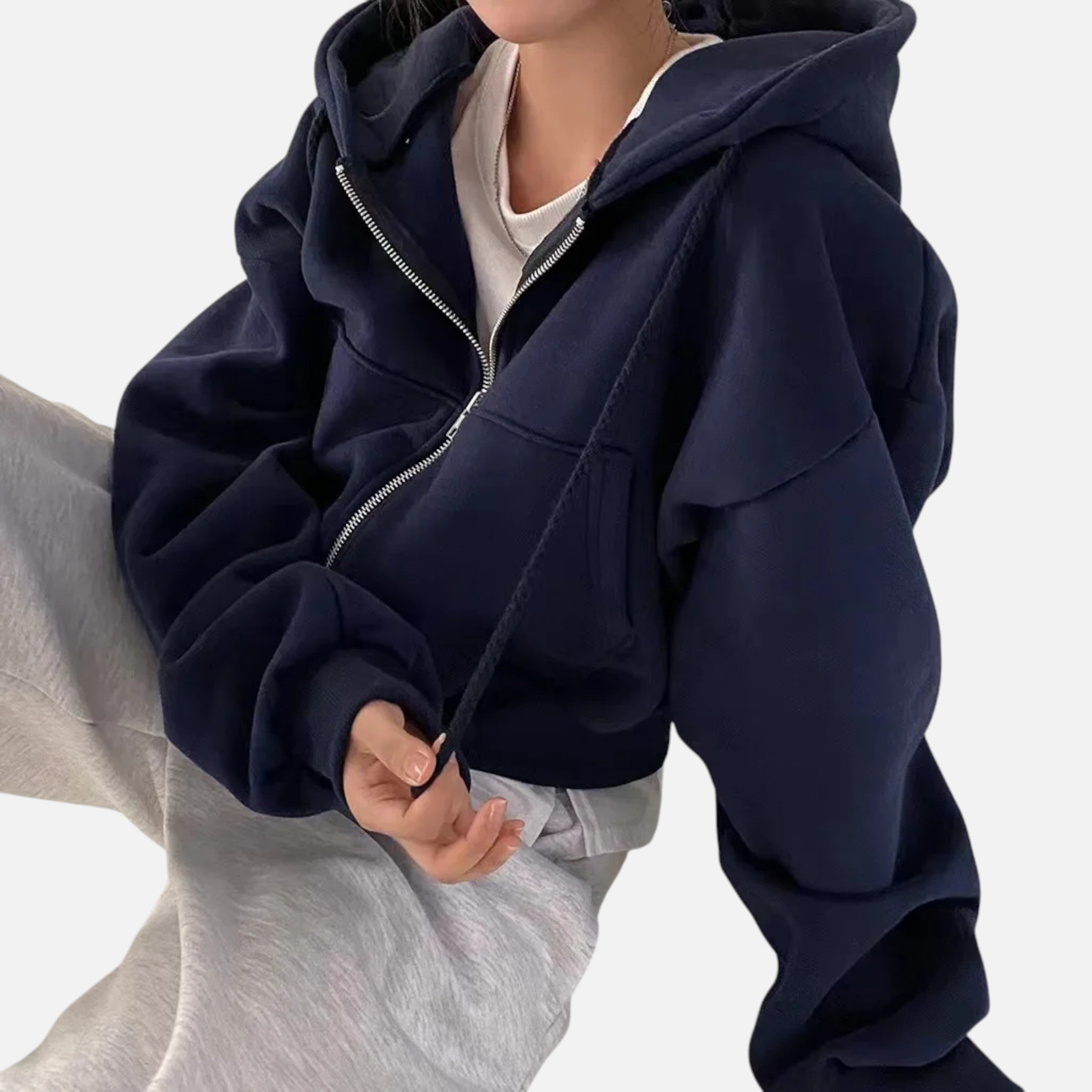 Kozori | Women’s Cropped Hoodie – Heritage Streetwear Layer