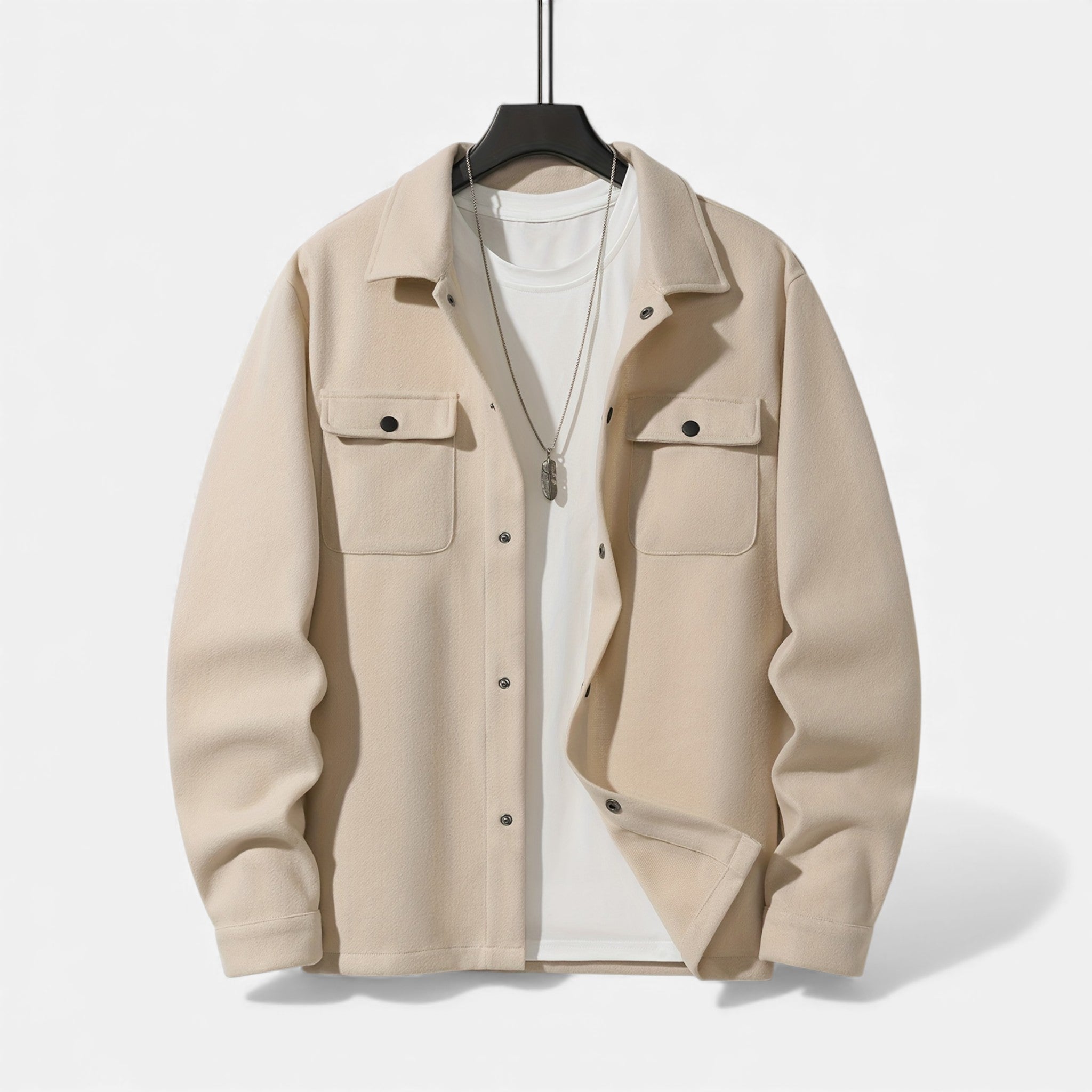 Kozori Mode | Men’s Wool Blend Jacket – Refined Autumn Style