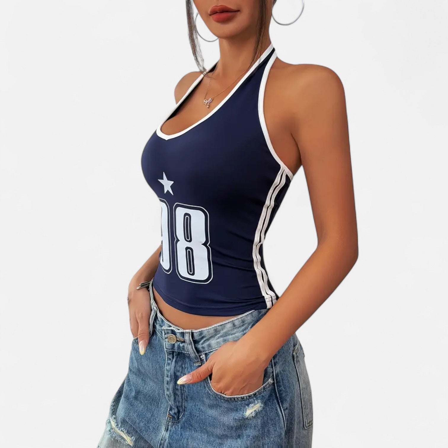 Kozori | Women’s Y2K Halter Tank Top