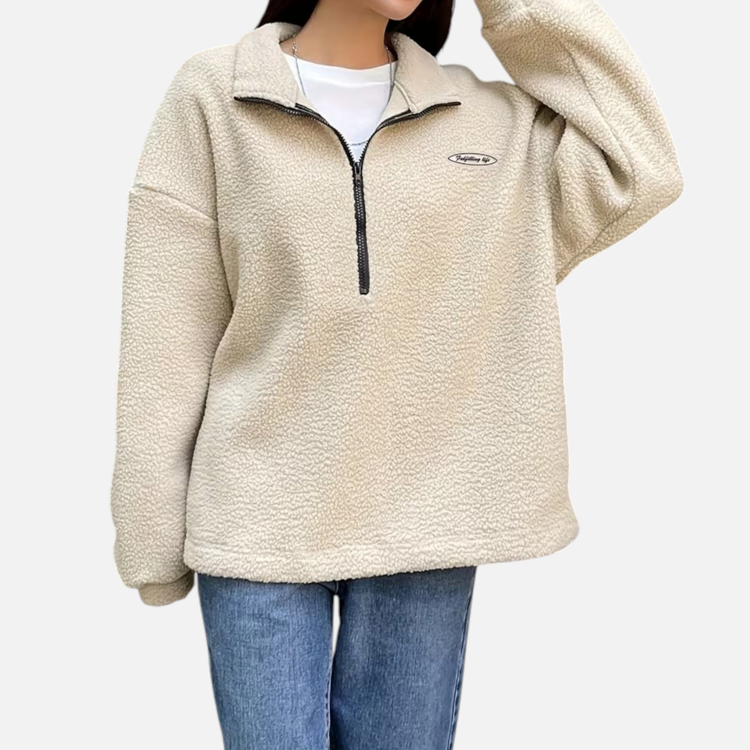 Kozori | Women’s Half-Zip Sweater – Casual Heritage Knit