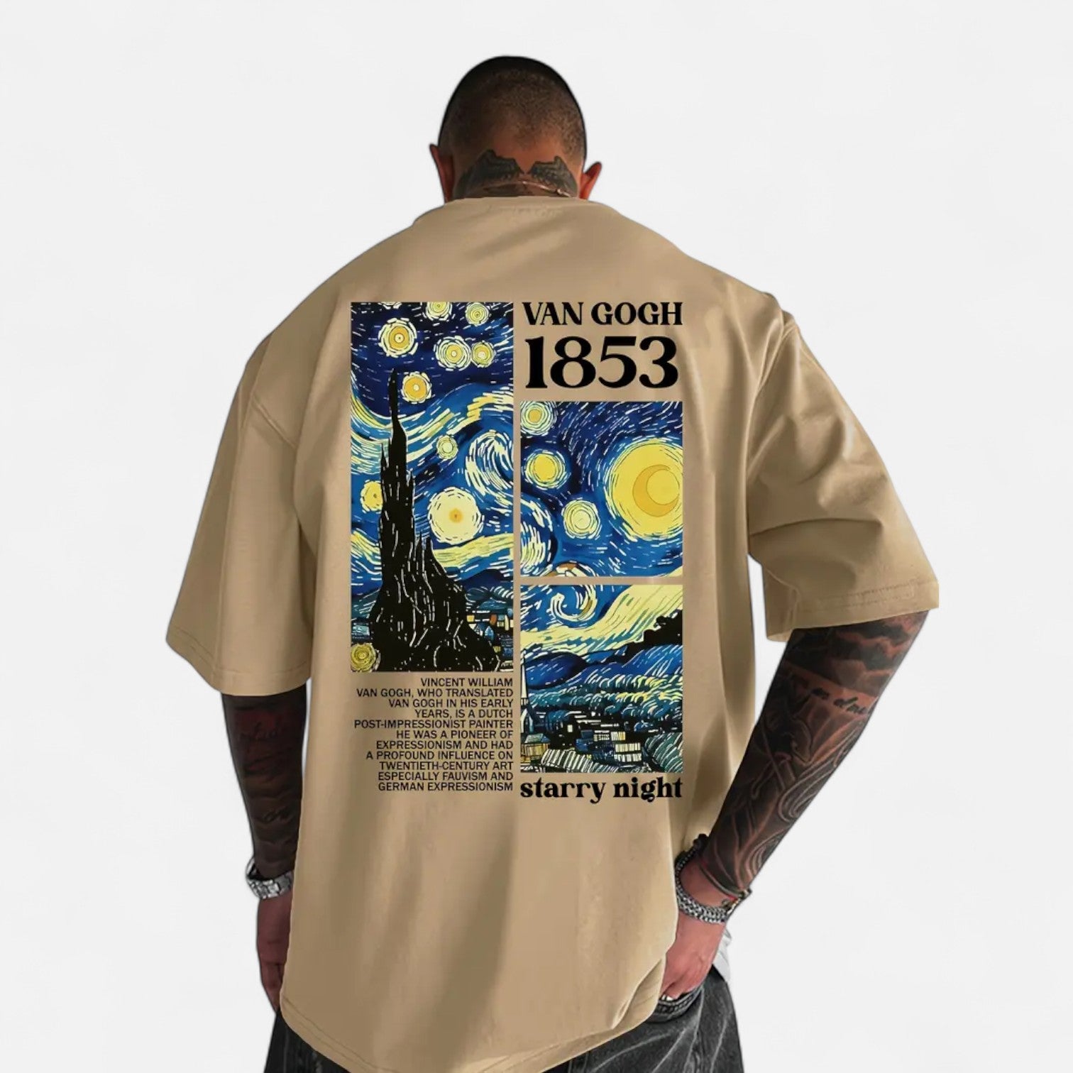 Kozori | Men’s Van Gogh Starry Night Tribute Street Tee