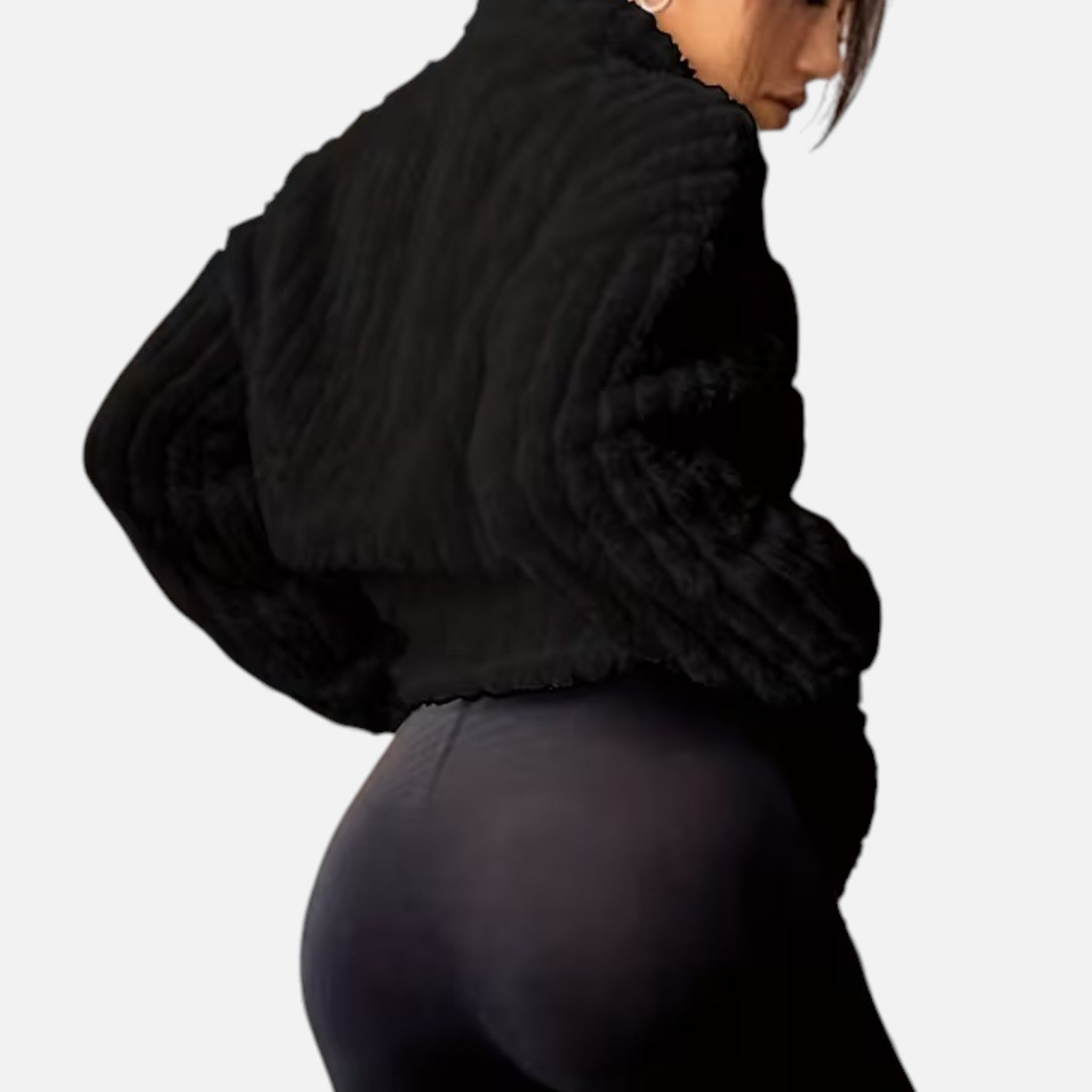 Kozori | Women’s Embroidered Fleece Stand Collar Pullover