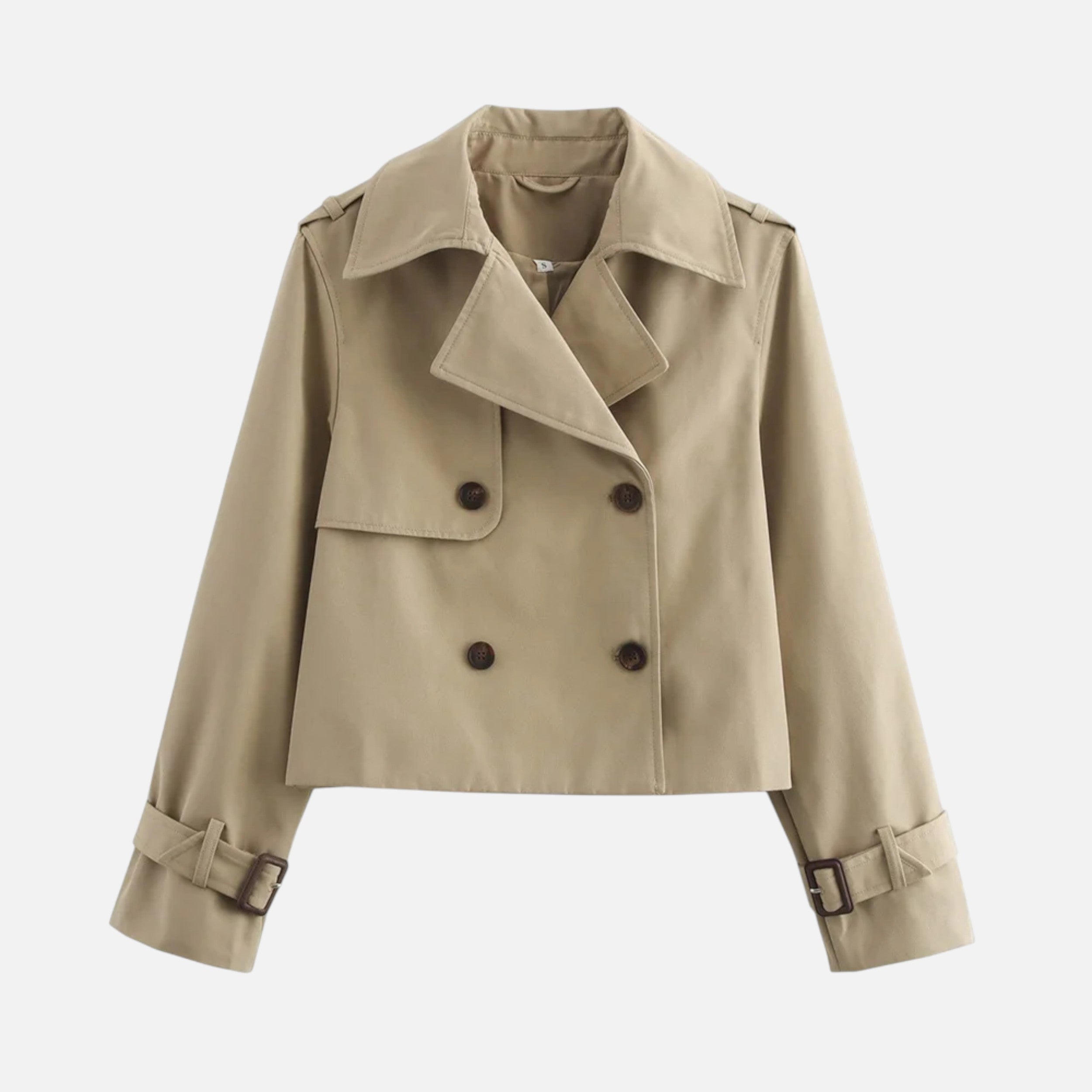 Kozori | Women’s Cropped Trench Coat – Heritage Streetwear