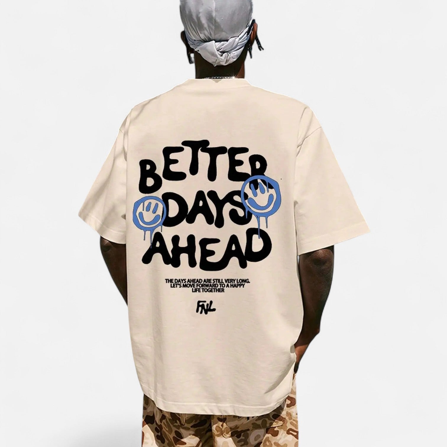 Kozori | Better Days Ahead Men's Cotton Graphic T-Shirt