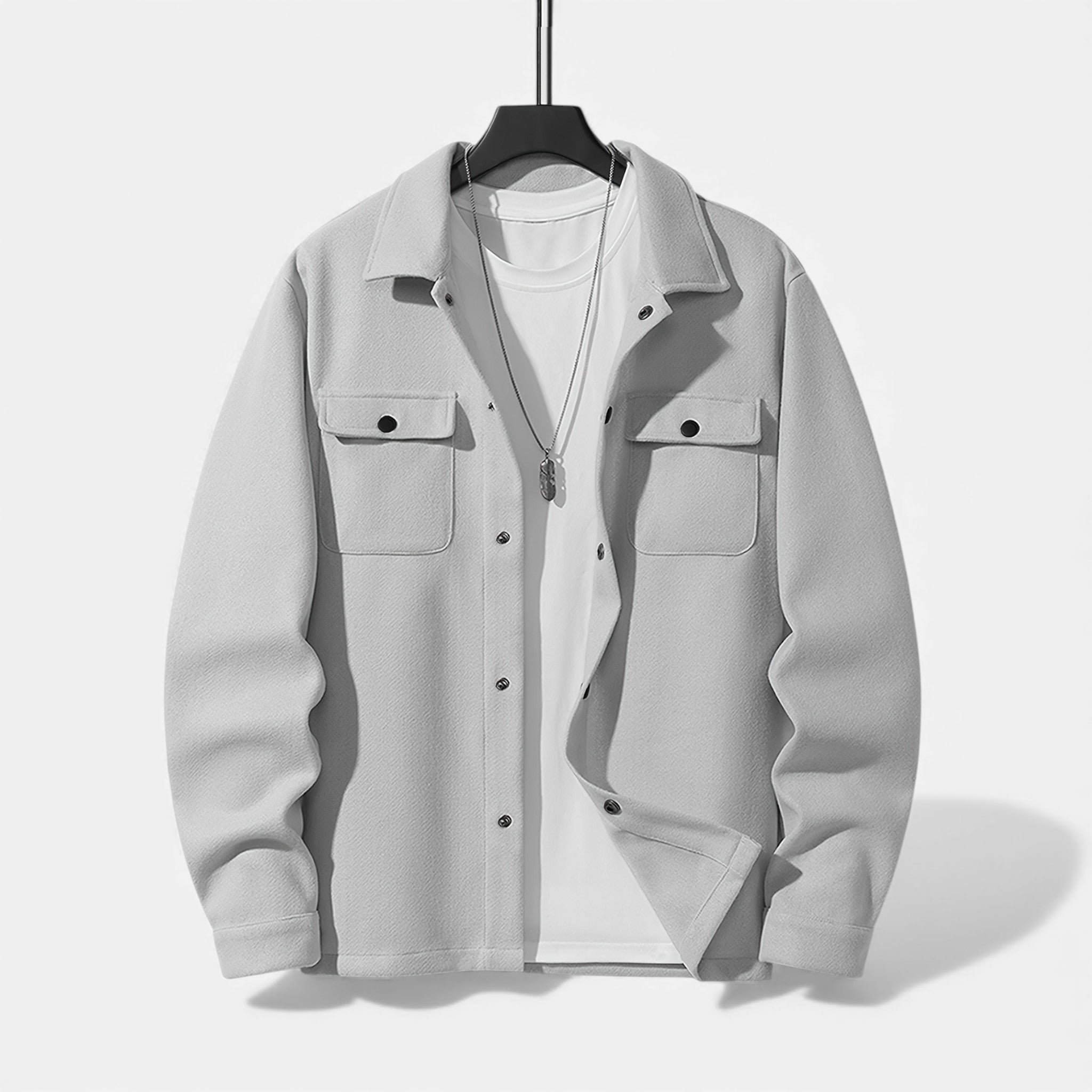 Kozori Mode | Men’s Wool Blend Jacket – Refined Autumn Style