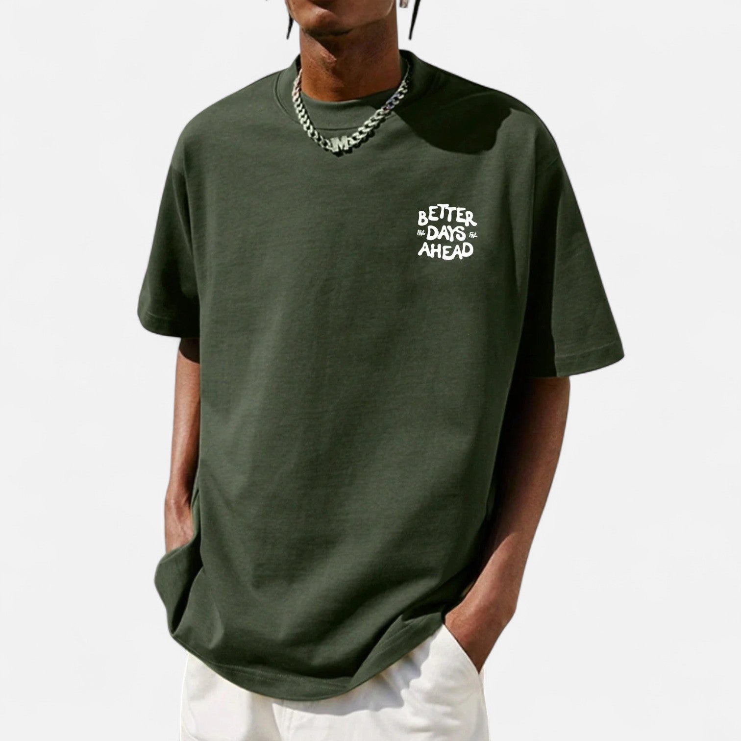 Kozori | Better Days Ahead Men's Cotton Graphic T-Shirt