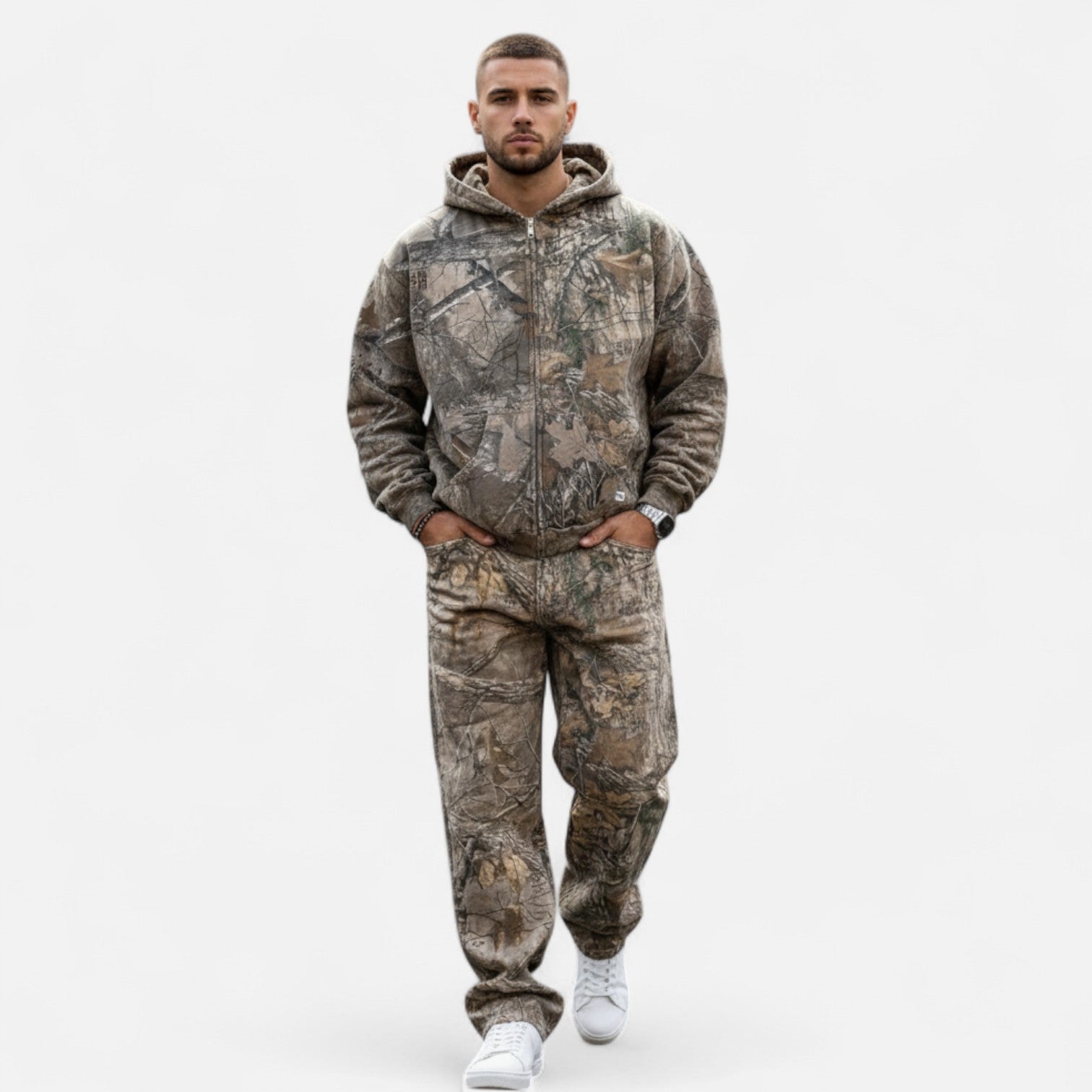 Kozori | Oversized Camouflage Street Hoodie