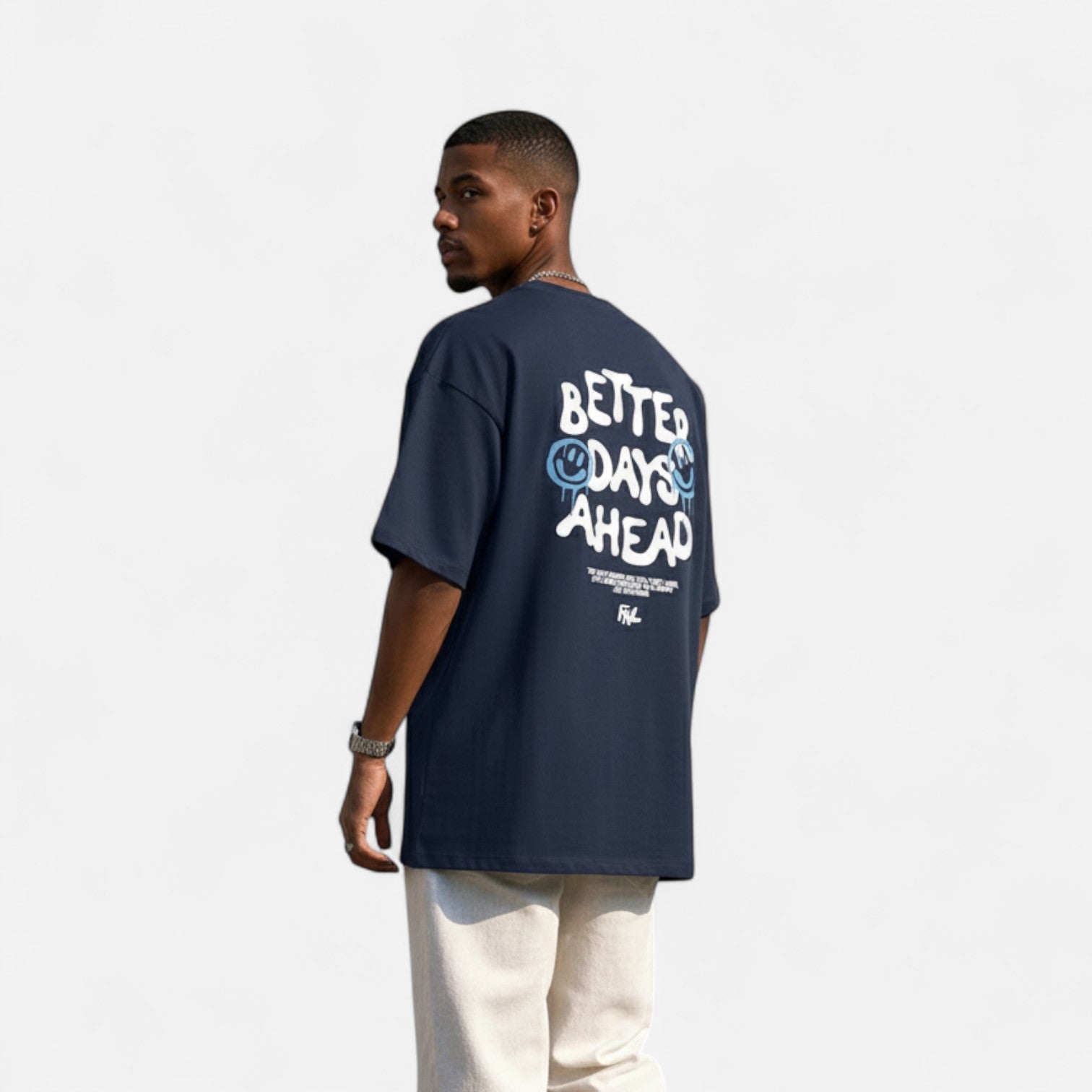 Kozori | Better Days Ahead Men's Cotton Graphic T-Shirt