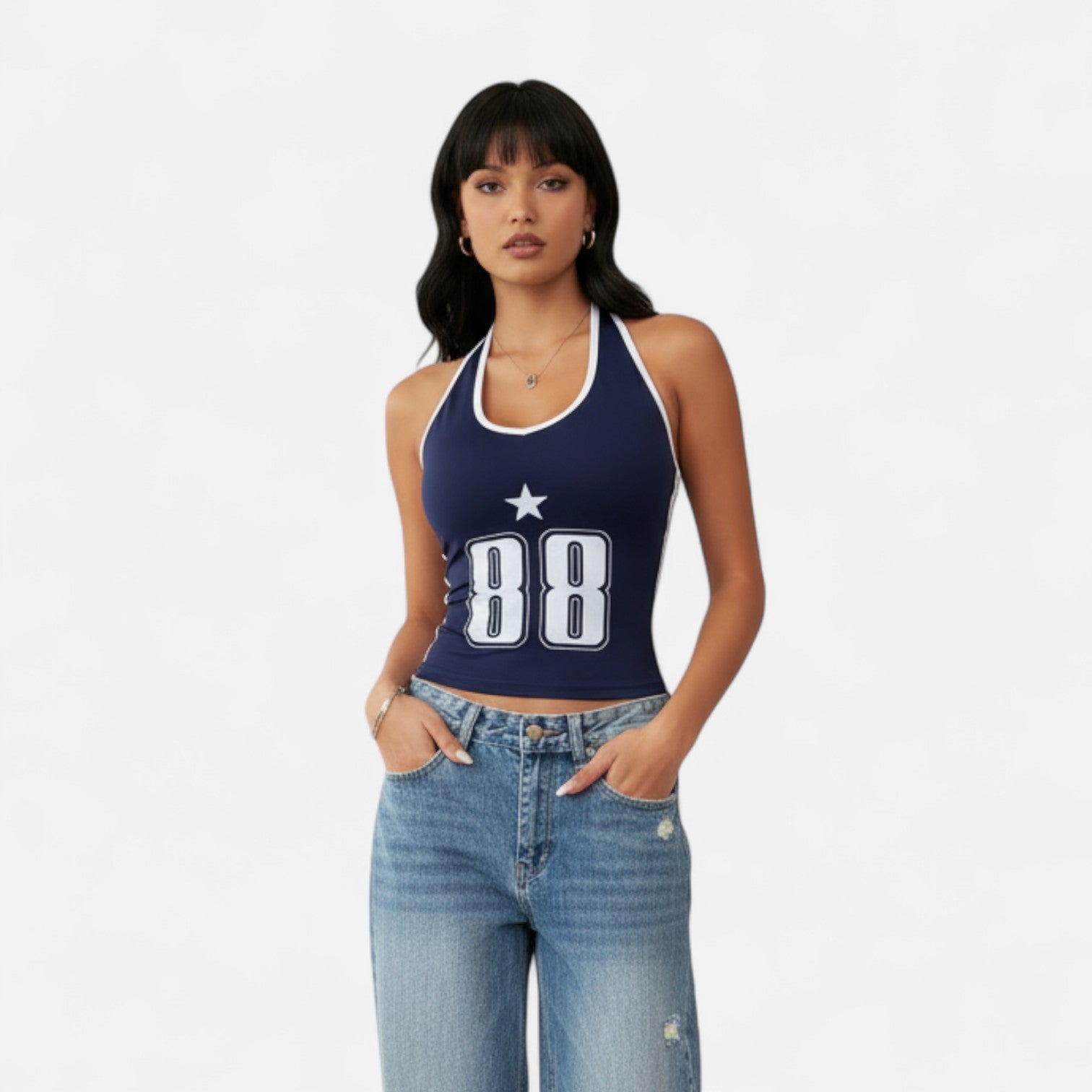 Kozori | Women’s Y2K Halter Tank Top