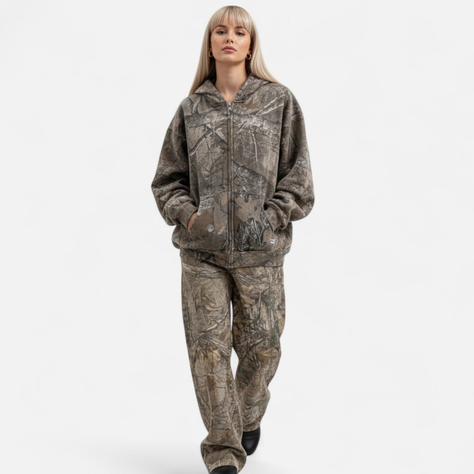 Kozori | Oversized Camouflage Street Hoodie