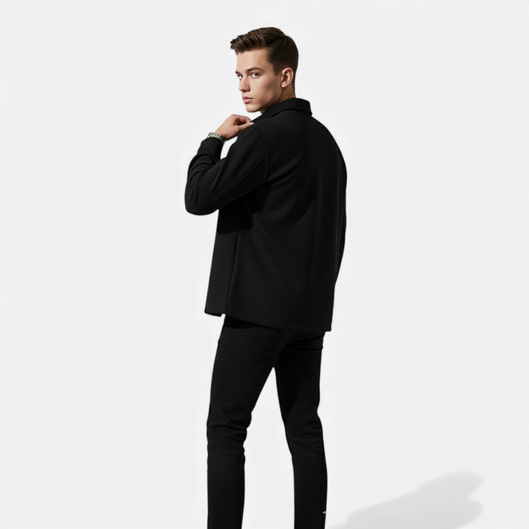 Kozori Mode | Men’s Wool Blend Jacket – Refined Autumn Style