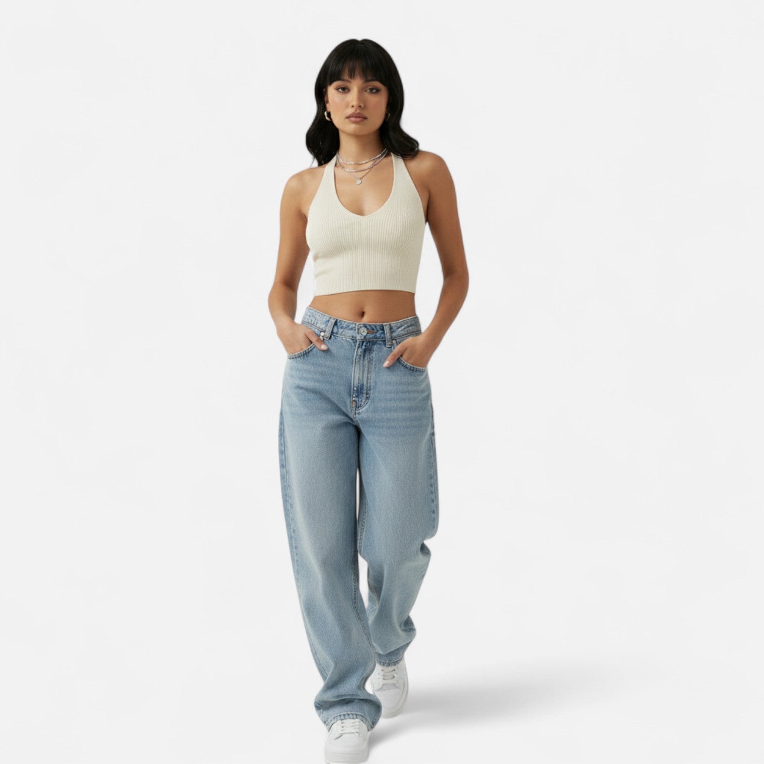 Kozori | Women’s Wide Leg Baggy Denim