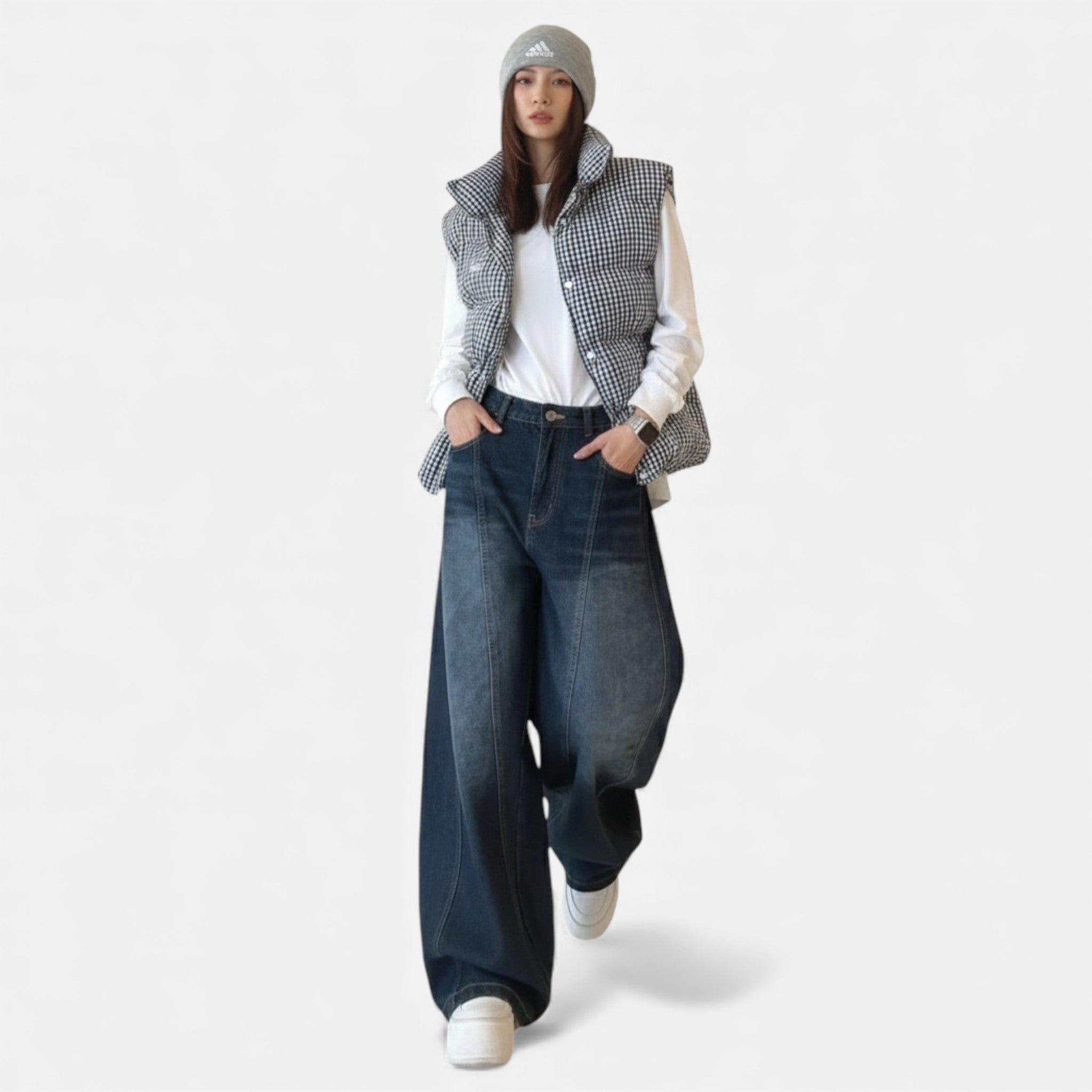 Kozori | Women’s Wide-Leg Vintage Cargo Trousers