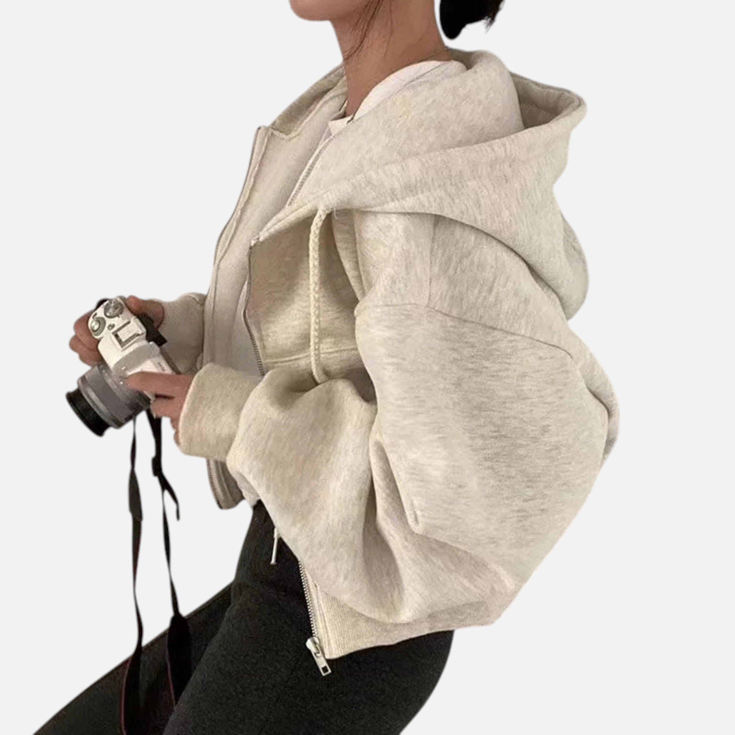 Kozori | Women’s Cropped Hoodie – Heritage Streetwear Layer