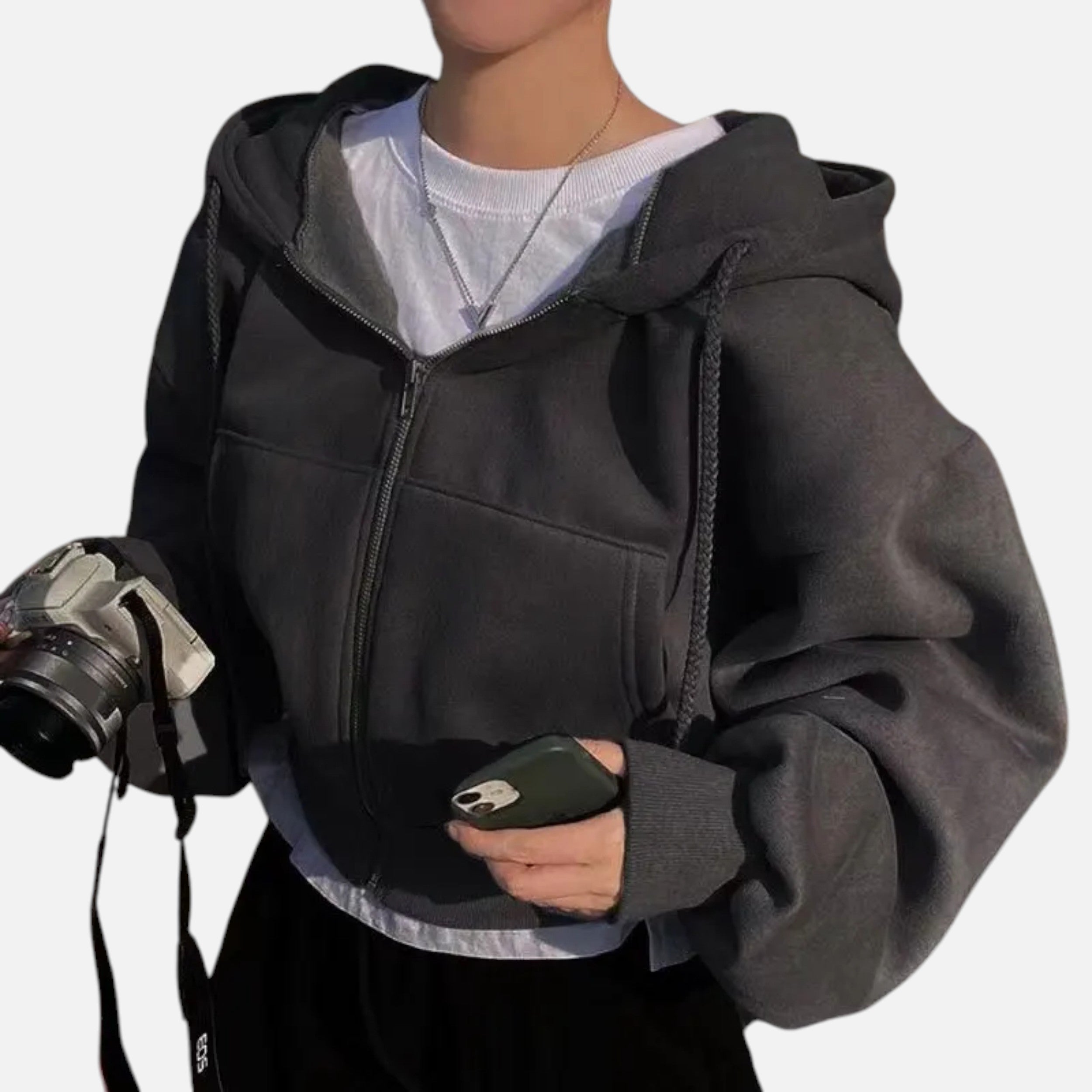 Kozori | Women’s Cropped Hoodie – Heritage Streetwear Layer