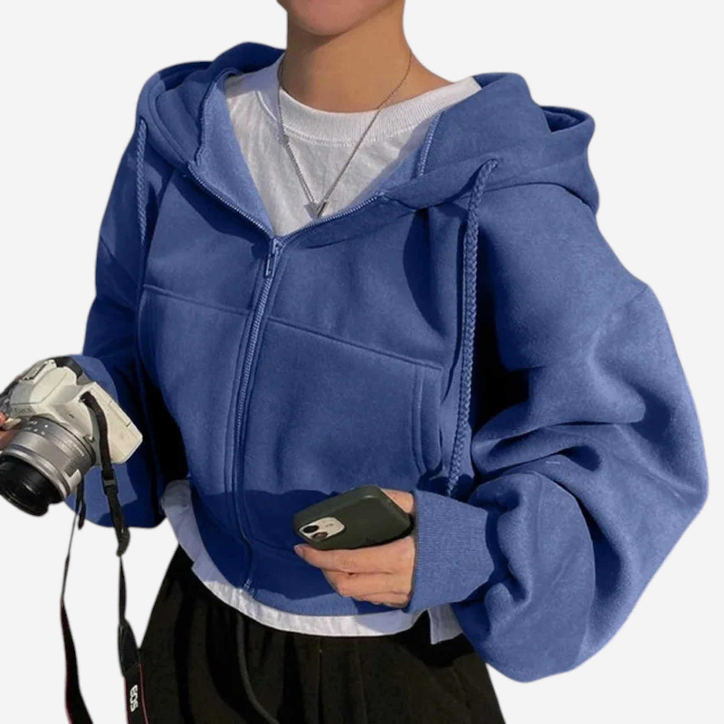 Kozori | Women’s Cropped Hoodie – Heritage Streetwear Layer