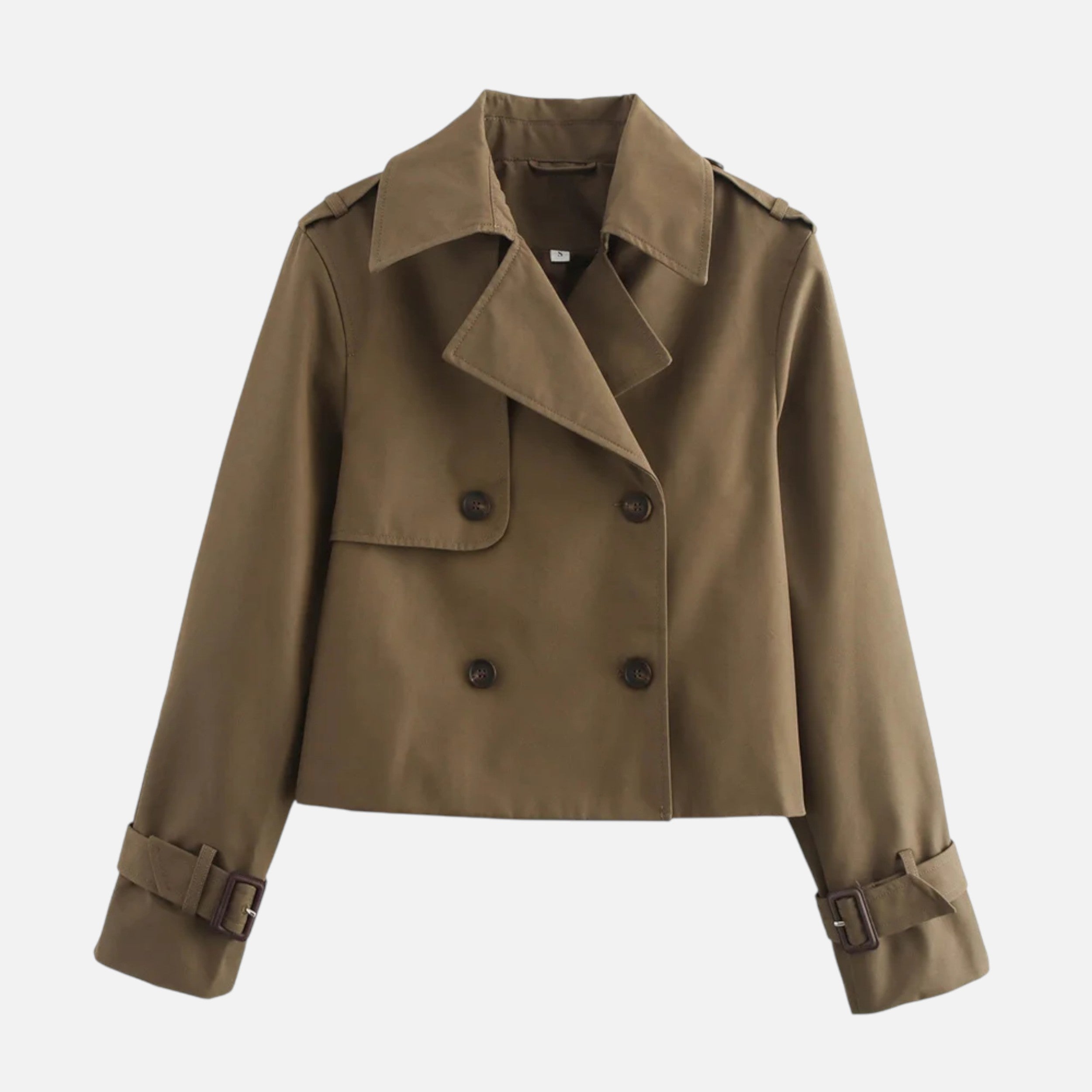Kozori | Women’s Cropped Trench Coat – Heritage Streetwear