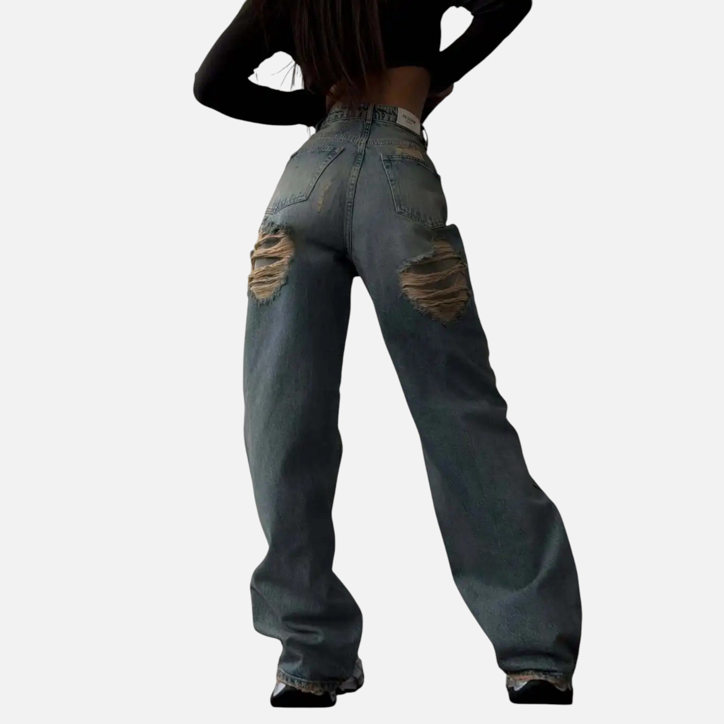 Kozori | Women’s High-Waist Straight Leg Jeans